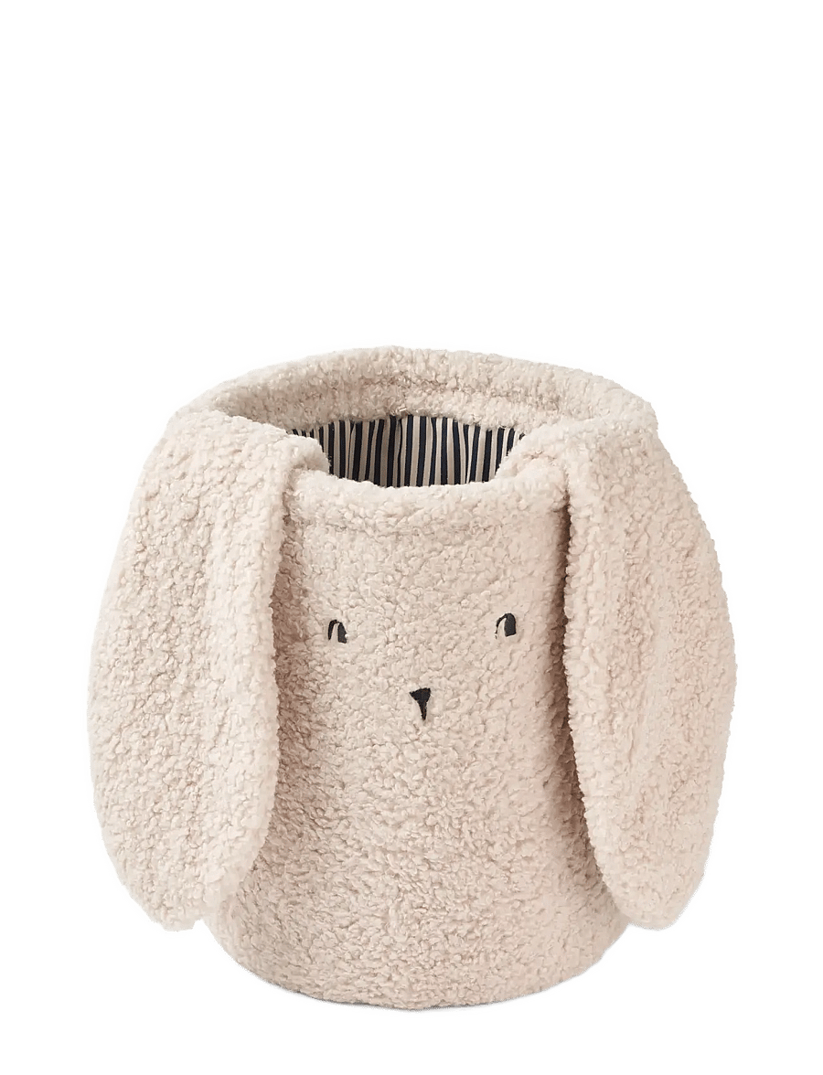 Liewood - Morley Rabbit Pile Basket - storage baskets - mist - 1