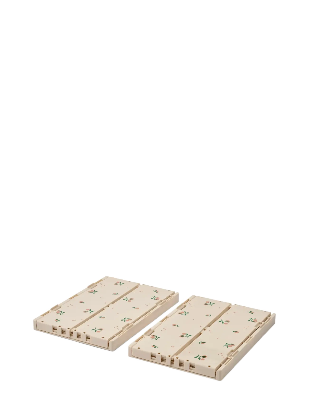 Liewood - Weston Printed Storage Box M 2-pack - förvaringslådor - peach / sea shell - 1