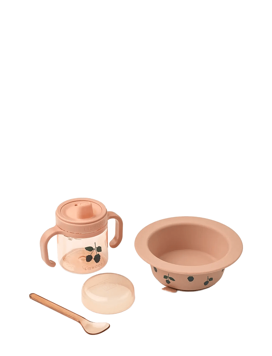 Liewood - Becket Tableware Set - serveringsset - berry / pale tuscany - 0