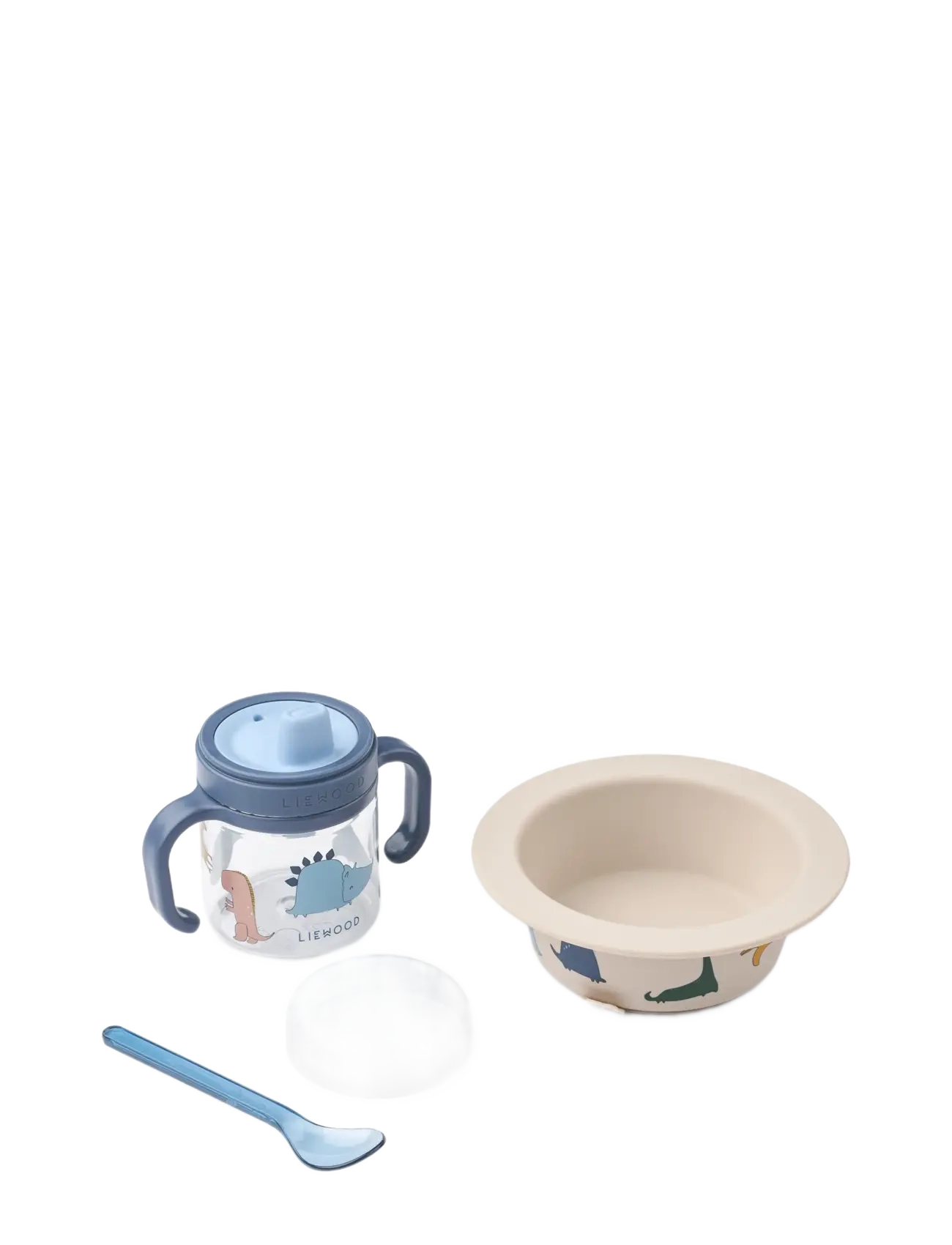 Liewood Becket Tableware Set - Kinkekomplektid - DINO ROAR / SANDY / beige