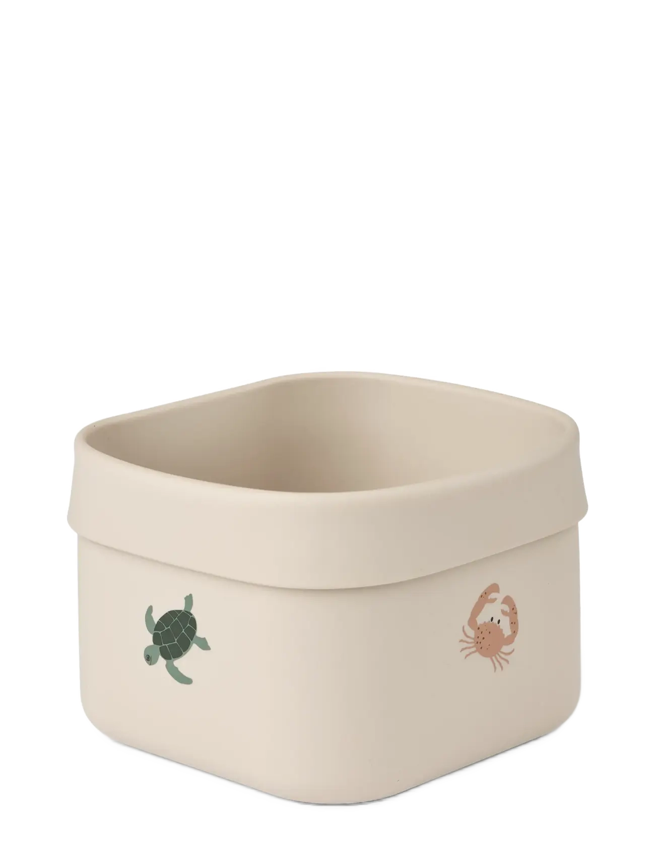 Liewood Joachim Printed Bathroom Storage Basket - Storage baskets - SEA CREATURE / SANDY / beige