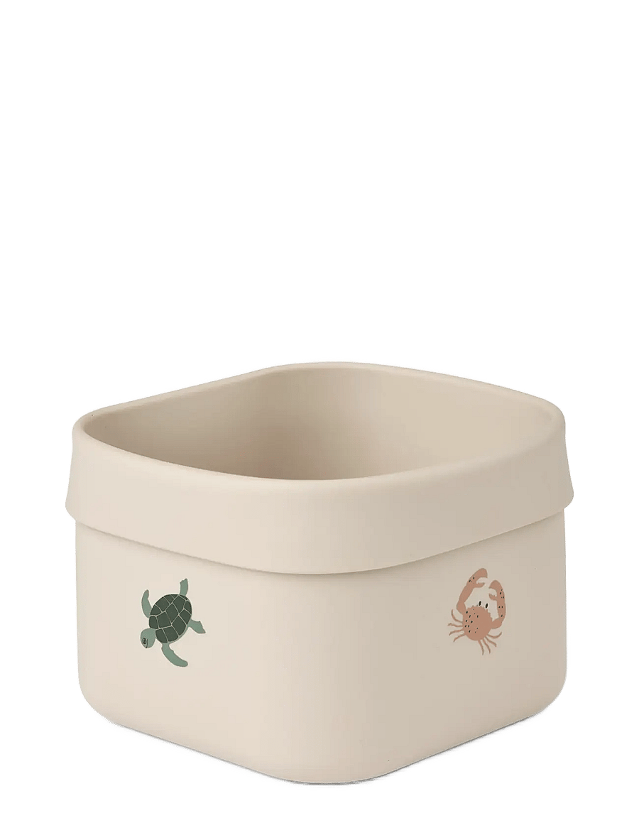 Liewood - Joachim Printed Bathroom Storage Basket - opbevaringskurve - sea creature / sandy - 0