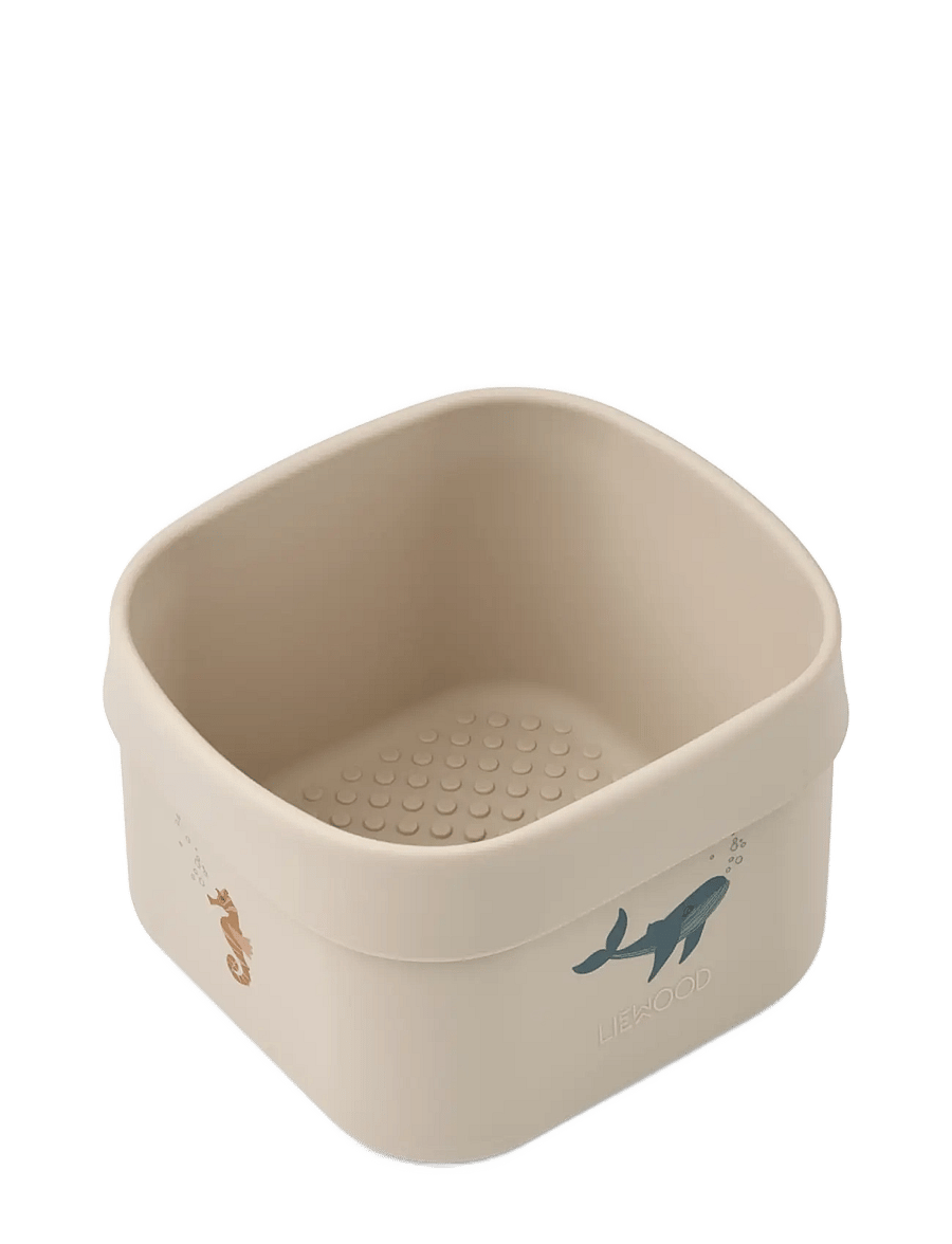 Liewood - Joachim Printed Bathroom Storage Basket - opbevaringskurve - sea creature / sandy - 2