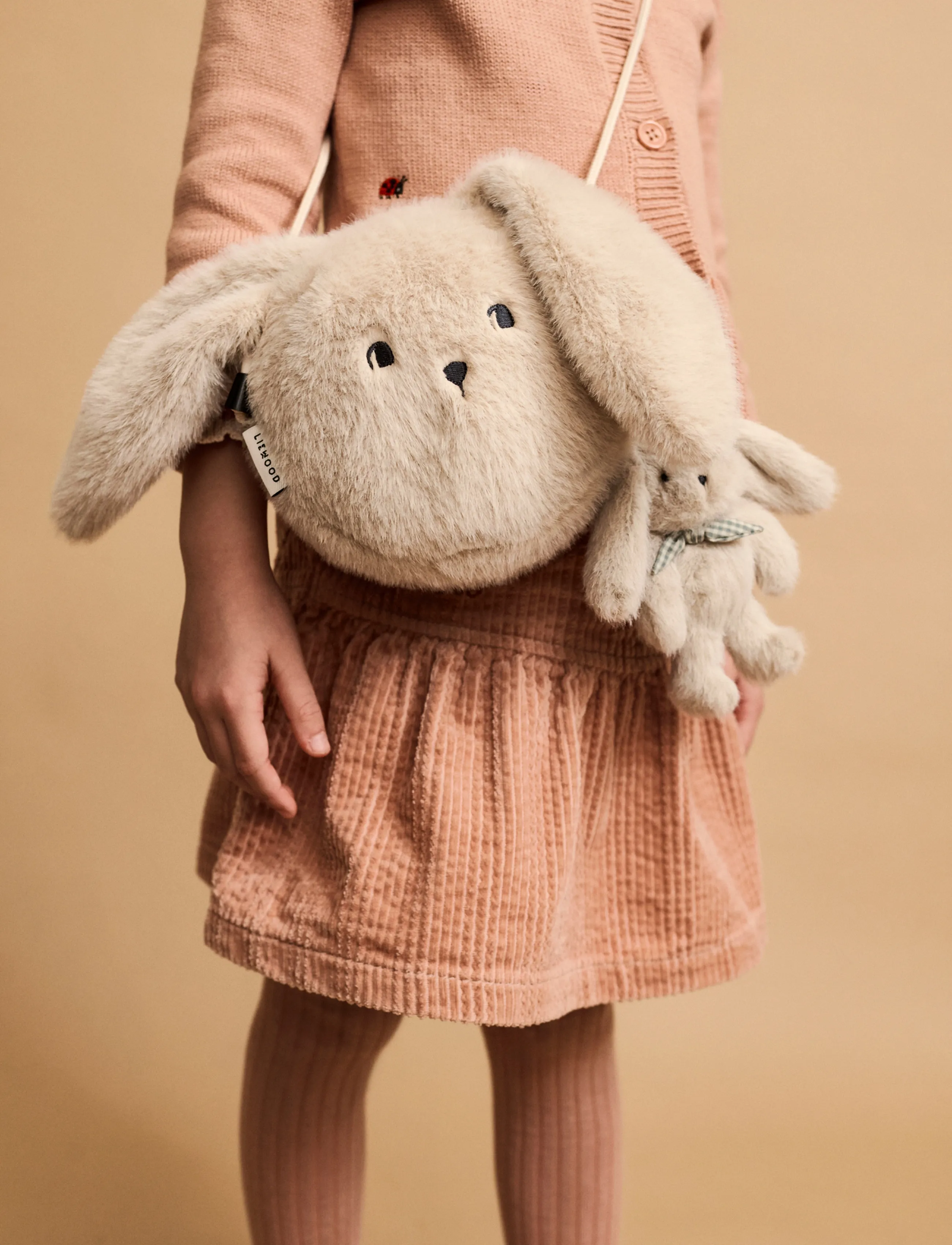 Liewood - Dianne Plush Rabbit Bag - shoulder bags - mist - 0