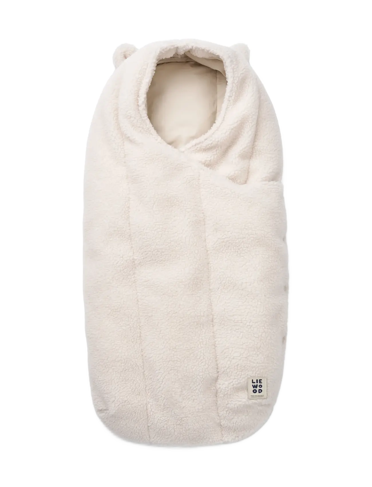 Liewood Orion Pile Sleeping Bag - Babyprodukter - SANDY / white