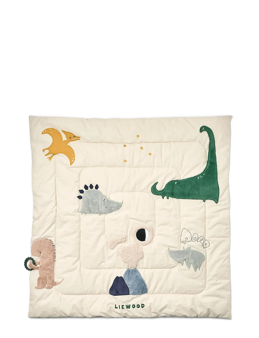 Liewood - Bernet Dino Plush Activity Blanket - tegelustekid ja mängumatid - dino roar / sandy - 1