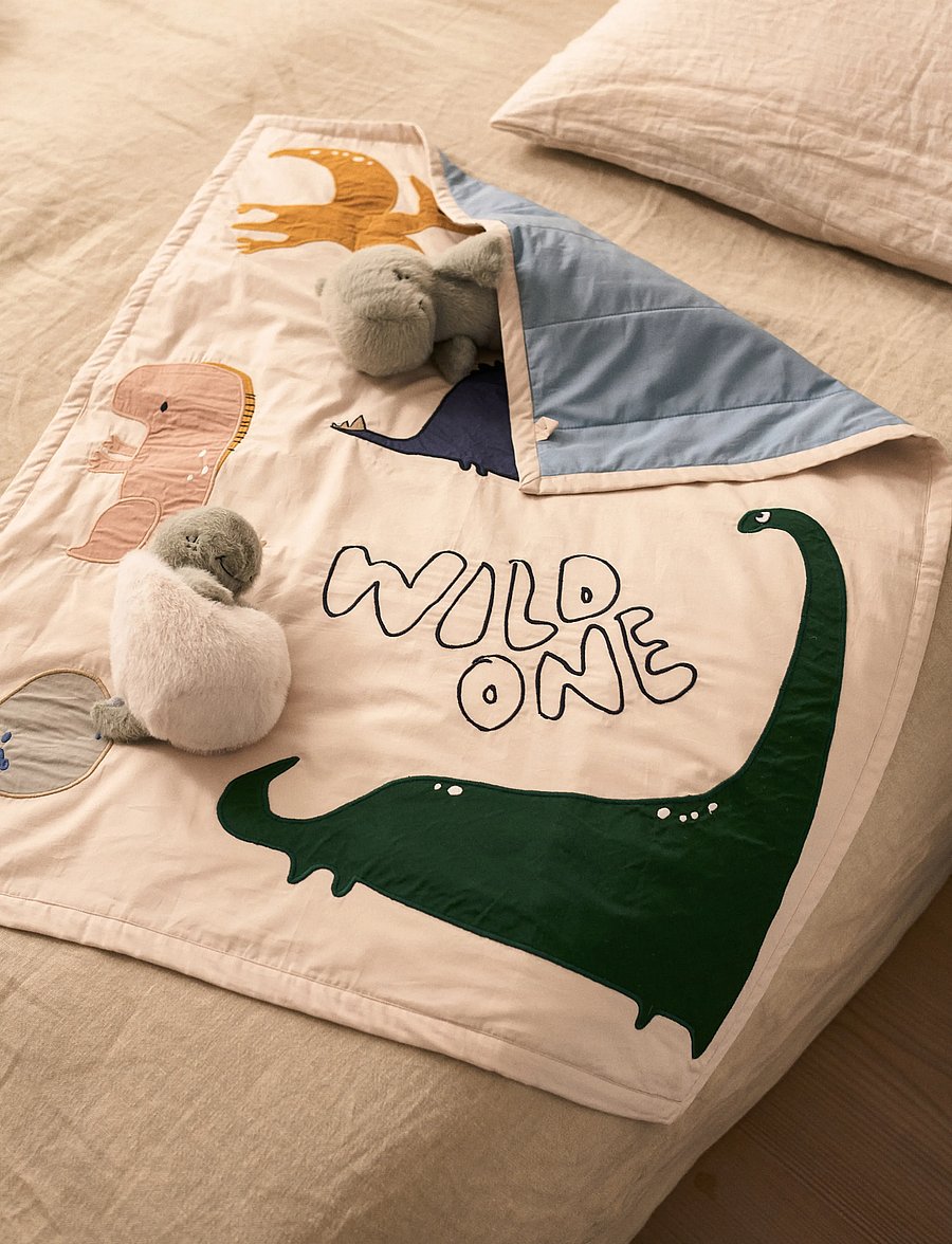 Liewood - Bernet Dino Plush Activity Blanket - tegelustekid ja mängumatid - dino roar / sandy - 0