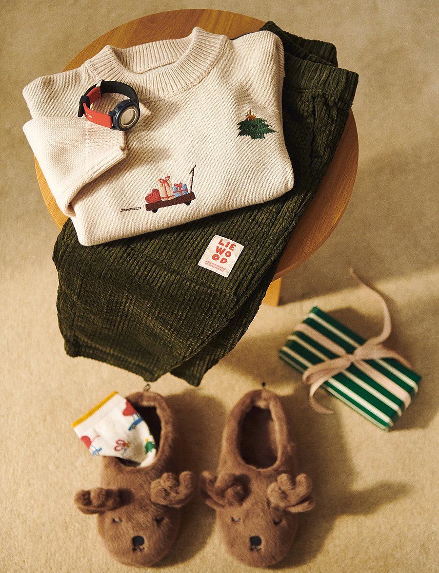 Liewood - Orlane Embroidery Knit Jumper - trøjer - festive / sandy / embroidery - 0
