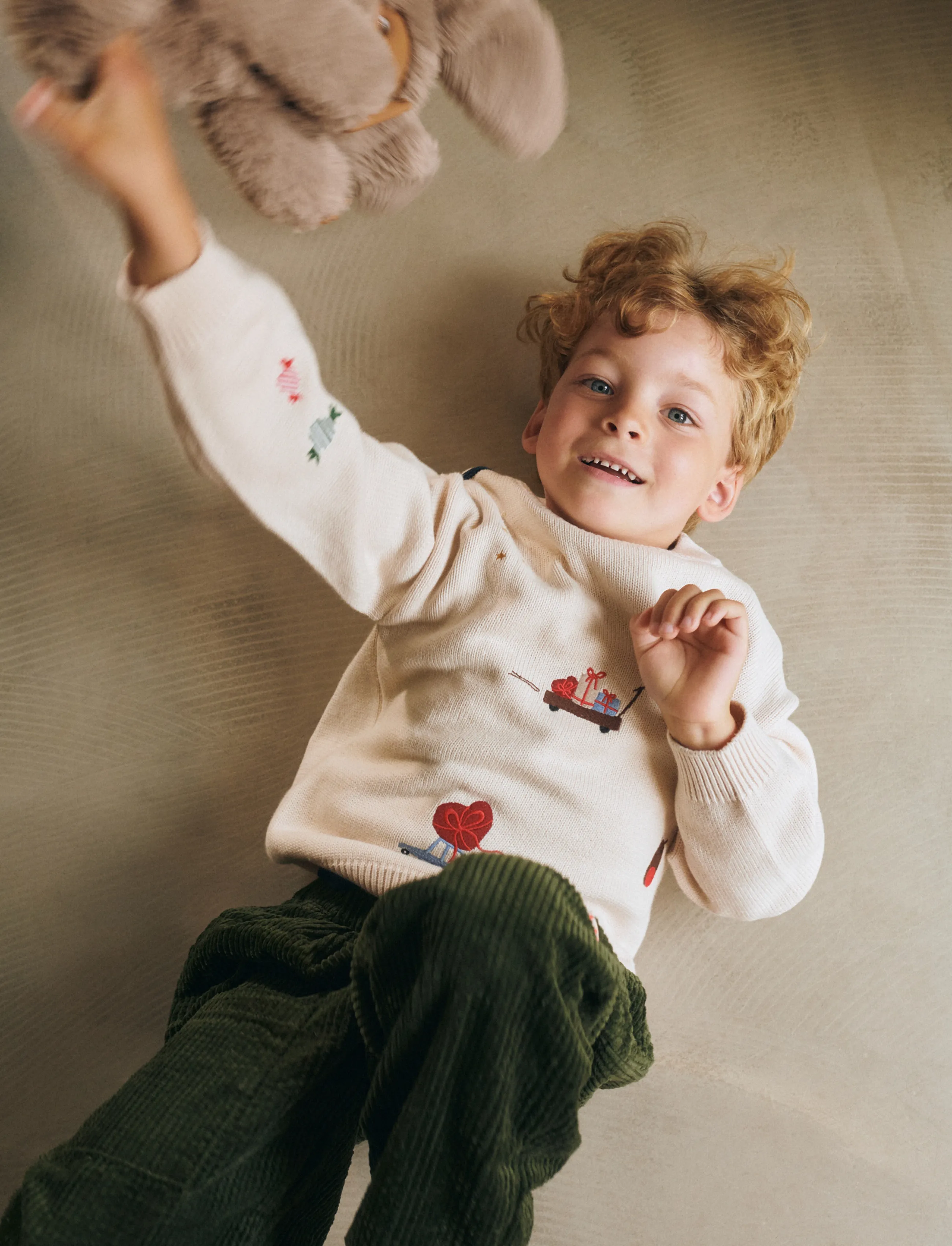 Liewood - Orlane Embroidery Knit Jumper - trøjer - festive / sandy / embroidery - 5