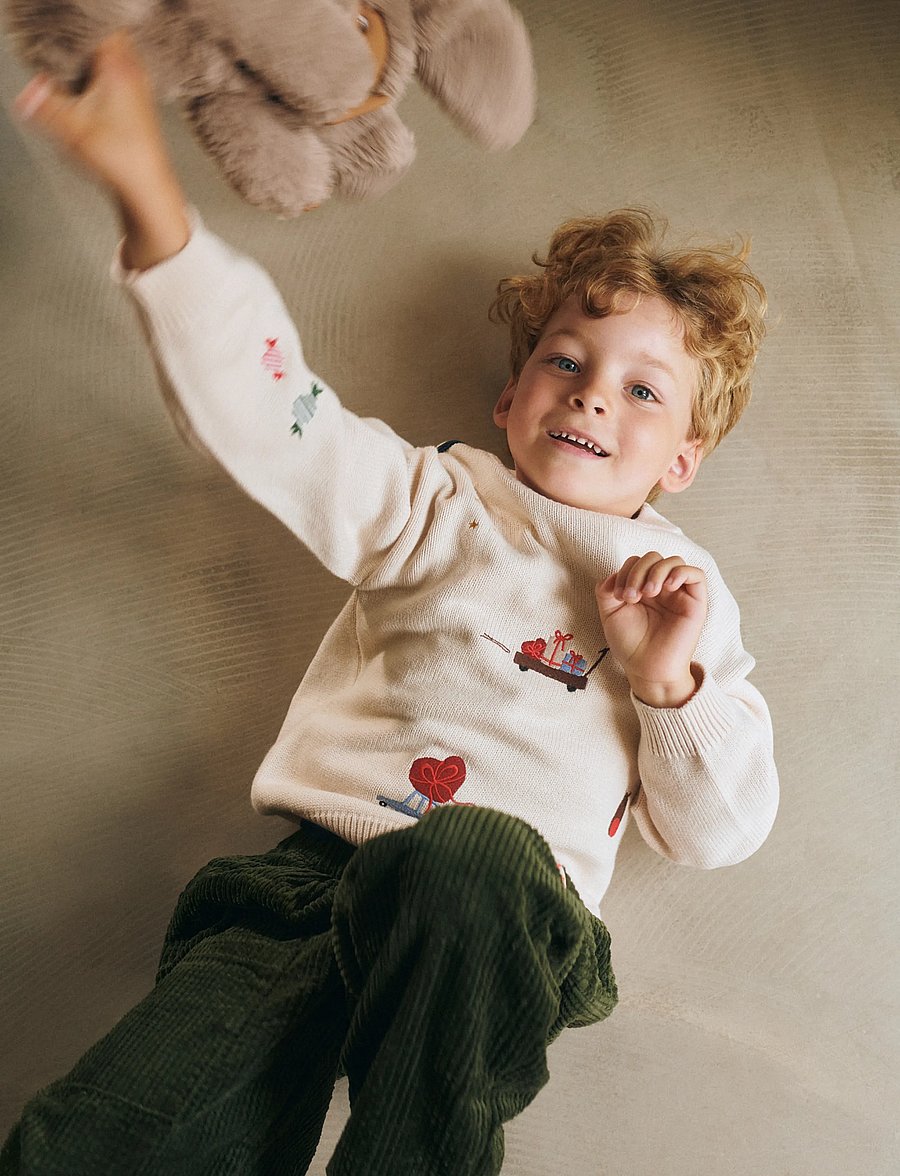 Liewood - Orlane Embroidery Knit Jumper - trøjer - festive / sandy / embroidery - 5