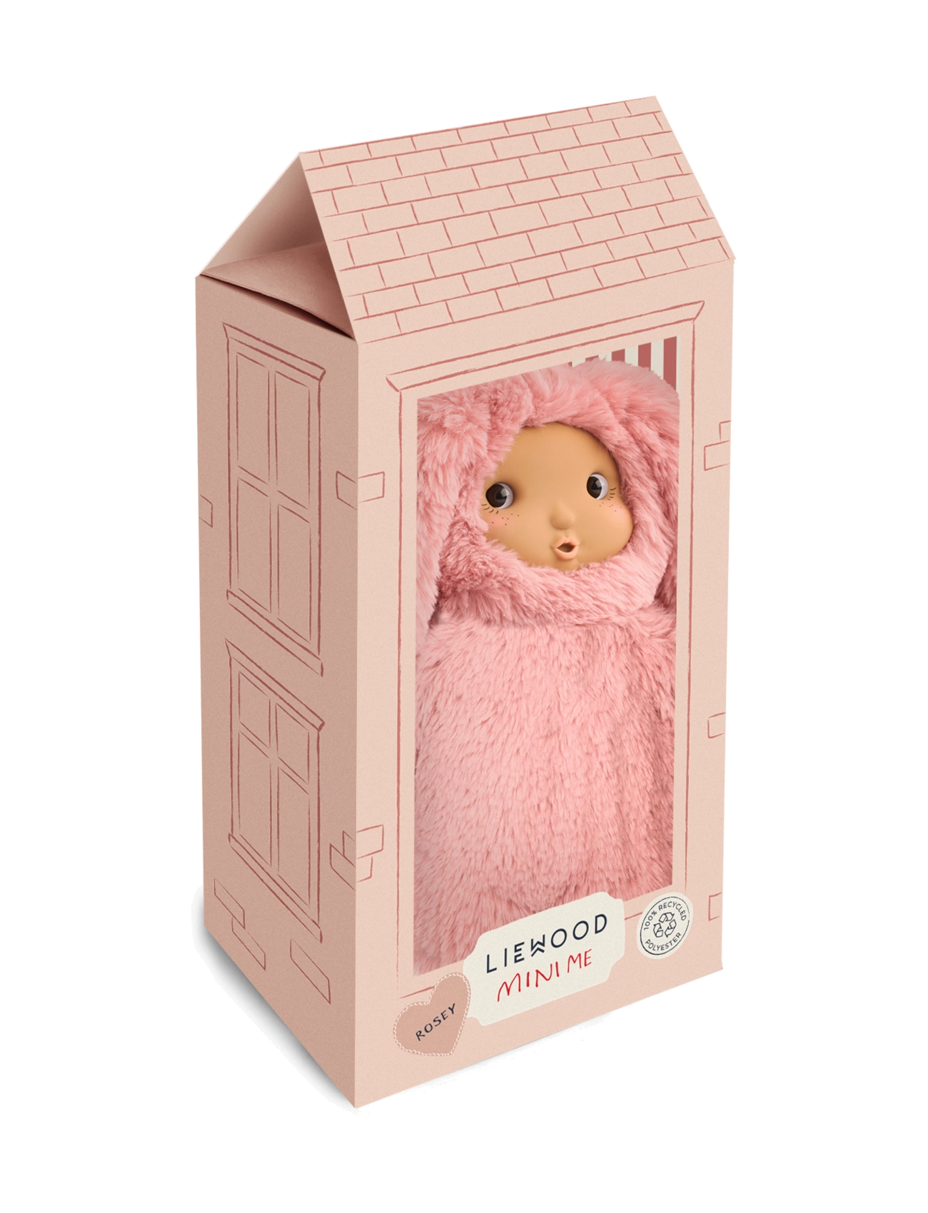 Liewood - Miko Rosey Plush Doll - mjuka leksaker - rose blush - 4