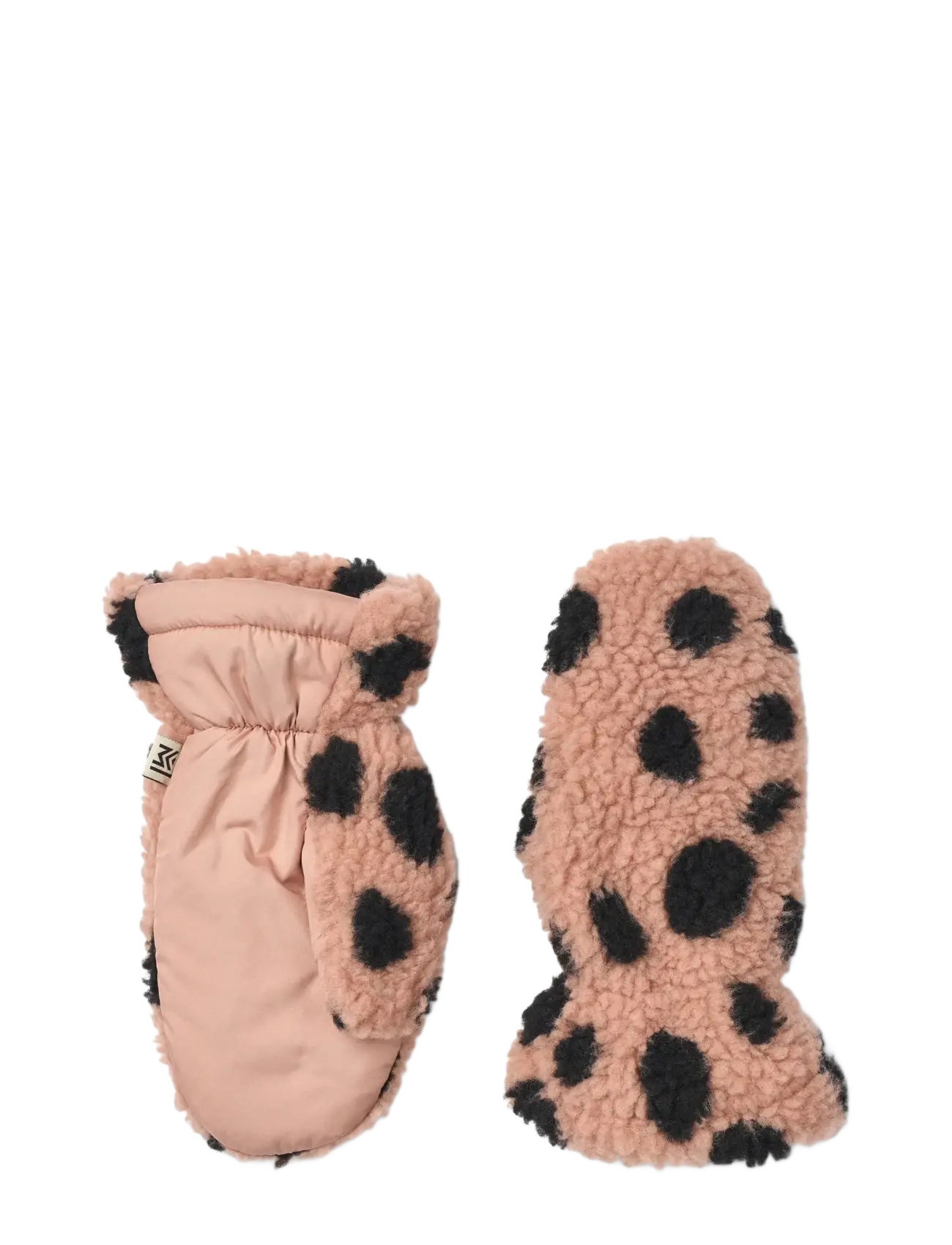 Liewood Grethe Printed Pile Gloves - Beebiriided - MEGA LEO SPOT / PALE TUSCANY / beige