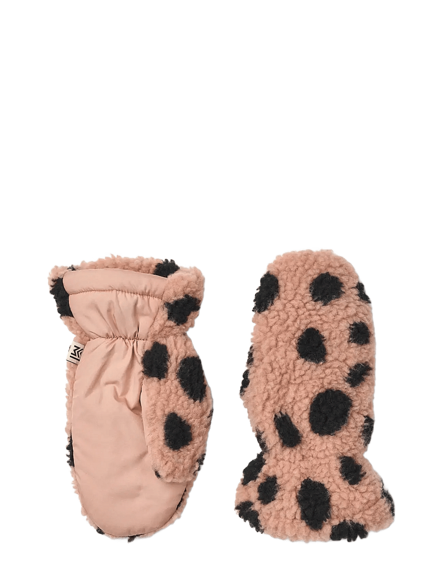 Liewood - Grethe Printed Pile Gloves - mega leo spot / pale tuscany - 1