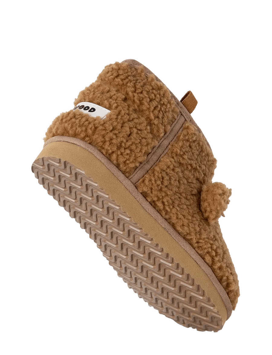 Liewood - Alban Bear Pile Boot Slipper - golden caramel - 2