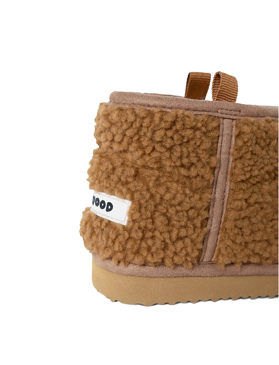 Liewood - Alban Bear Pile Boot Slipper - golden caramel - 4