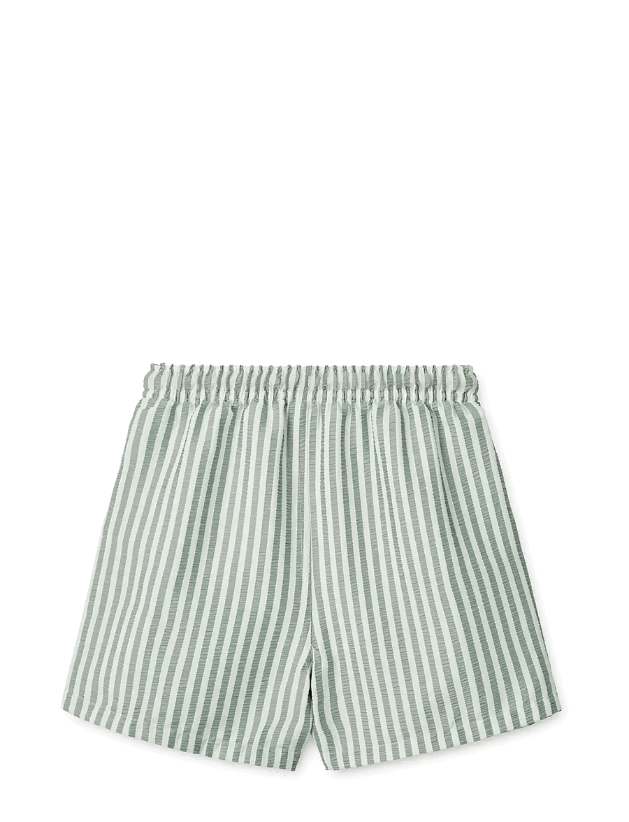 Liewood - Duke Stripe Board Shorts - uv-kleding - stripe peppermint / crisp white - 2
