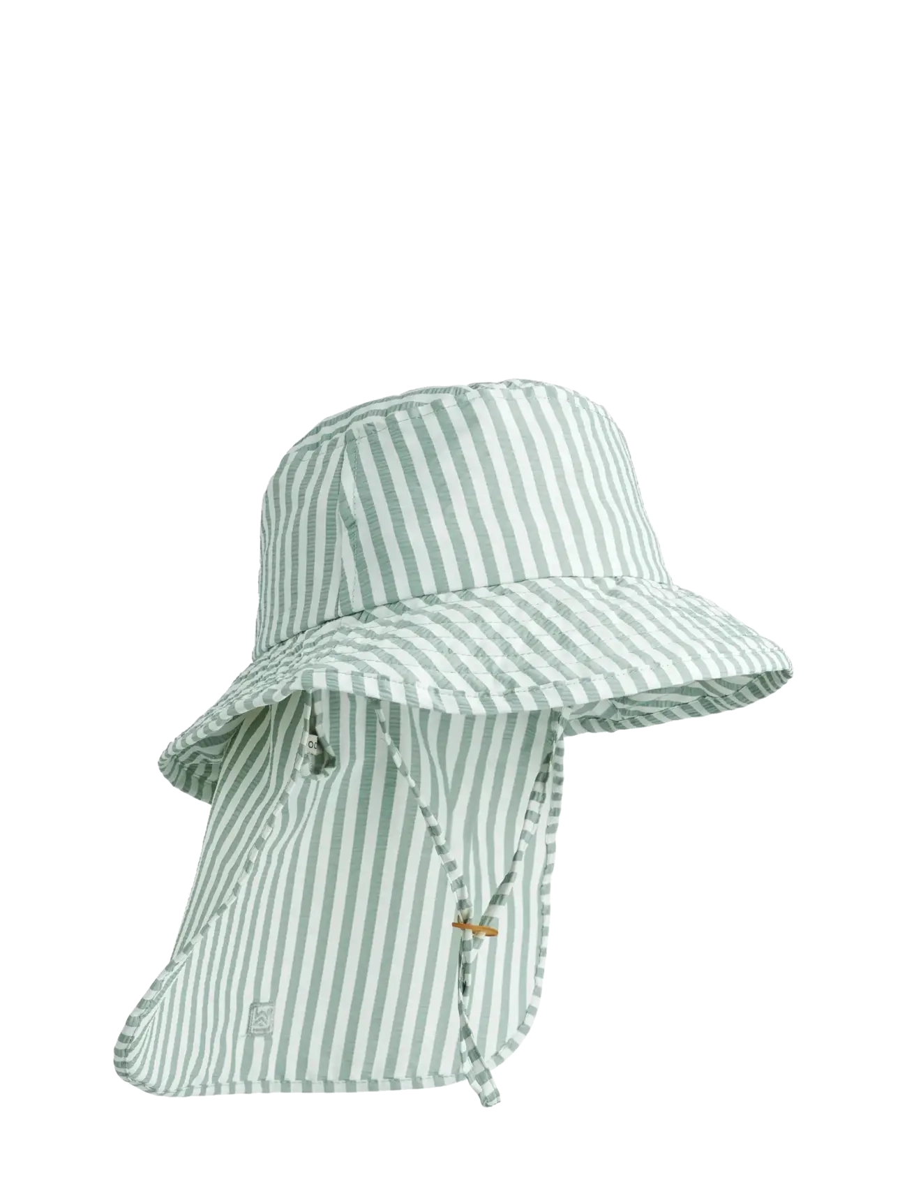 Liewood Damona Seersucker Sun Hat - Vintererbjudanden - STRIPE PEPPERMINT / CRISP WHITE / green