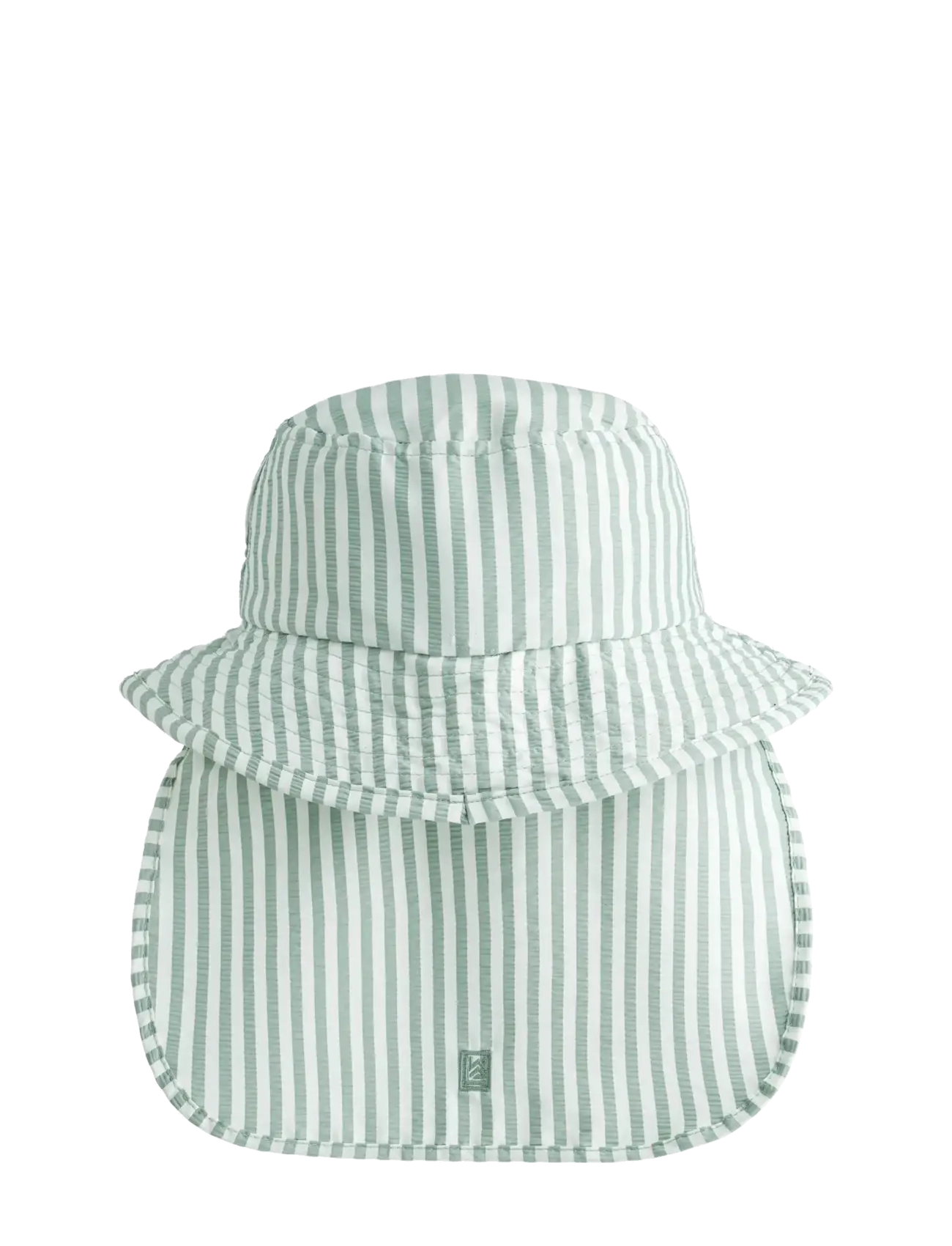 Liewood - Damona Seersucker Sun Hat - stripe peppermint / crisp white - 2