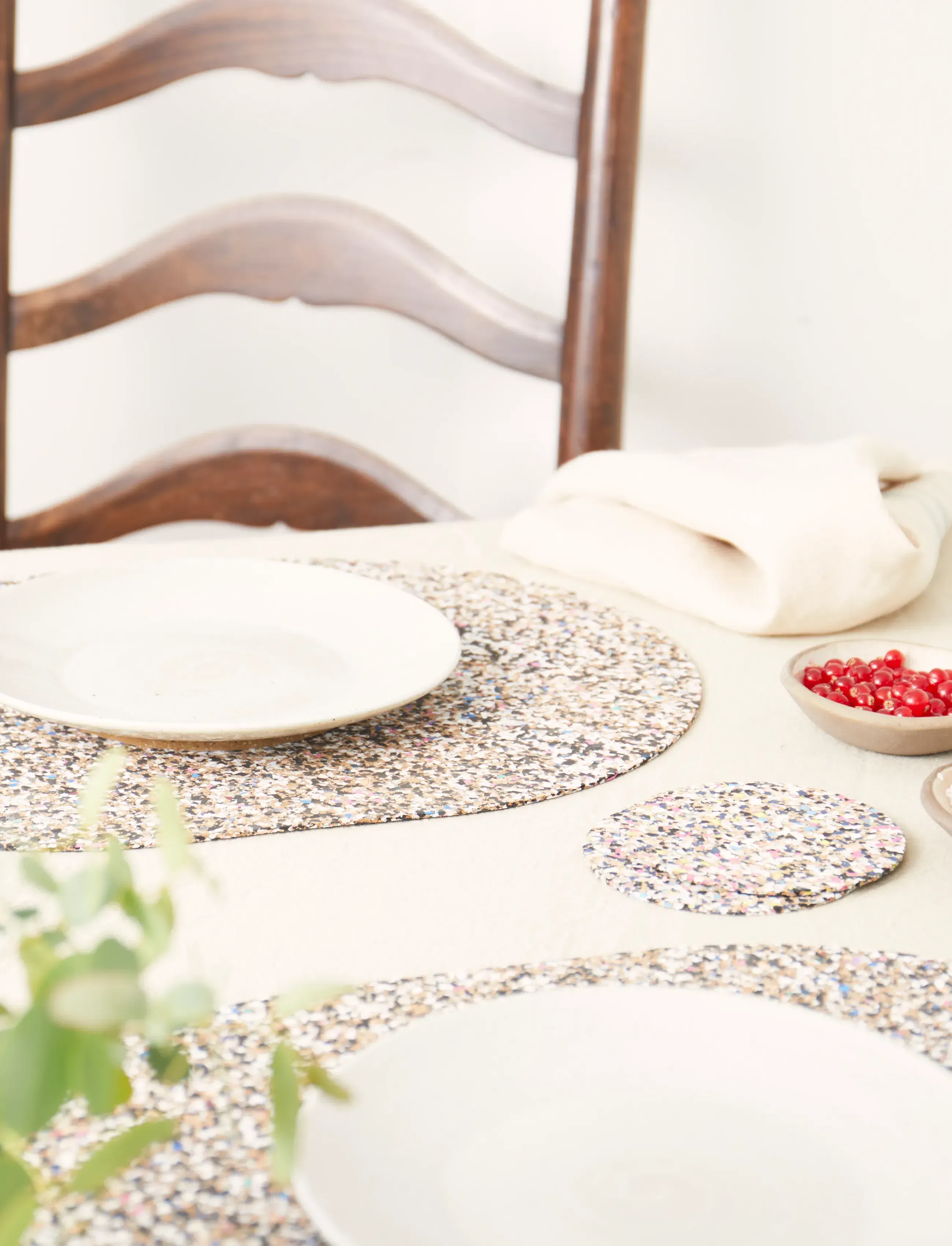 Liga Beach Clean Oval Dækkeserviet, Sæt Med 4, 40X30 Cm, cm, Tableware, Mehrfarbig/gemustert - Placemats, Homeware