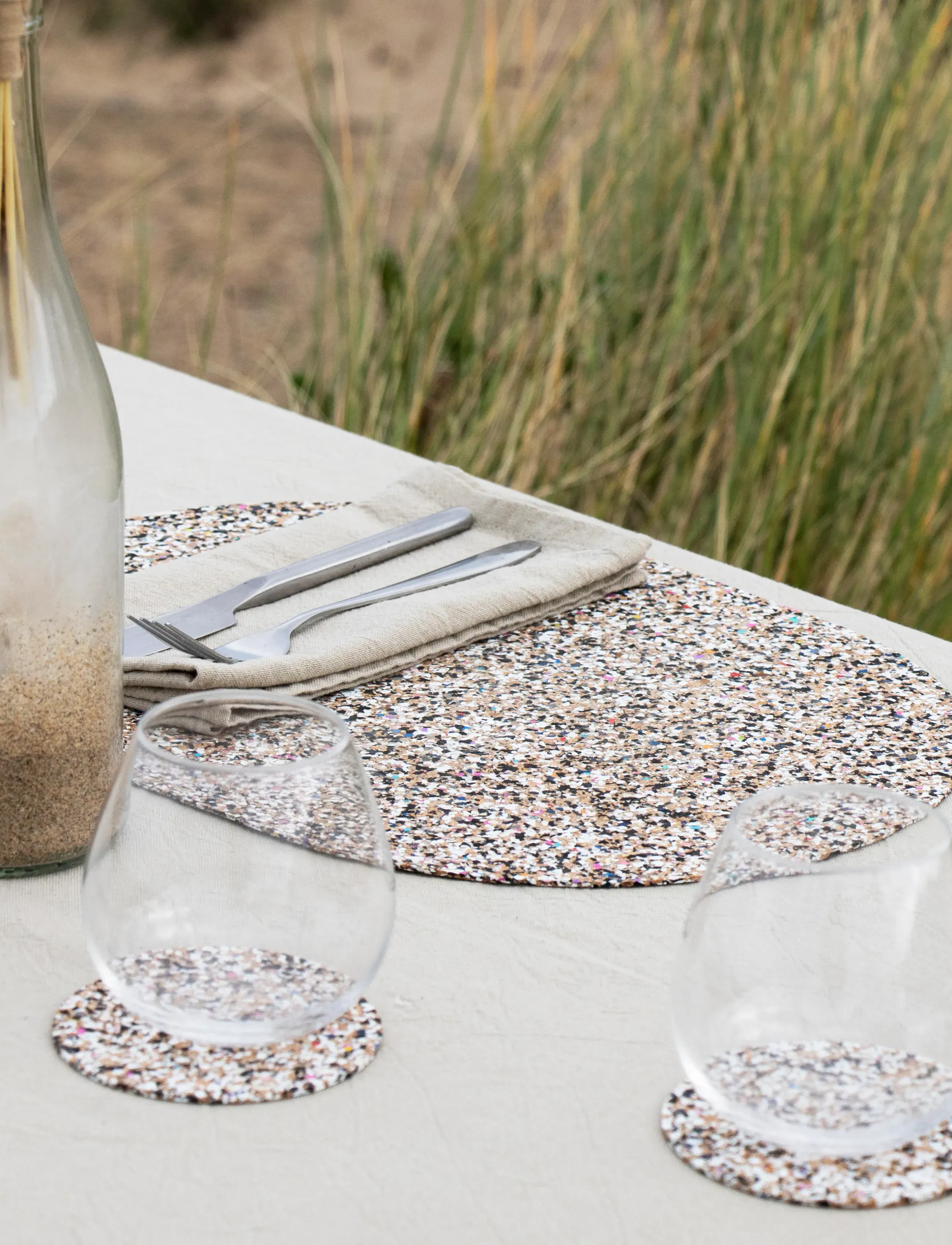 Liga - Beach Clean Oval Placemat set of 4, 40x30cm - sets de table et dessous de verre - multi-coloured - 3