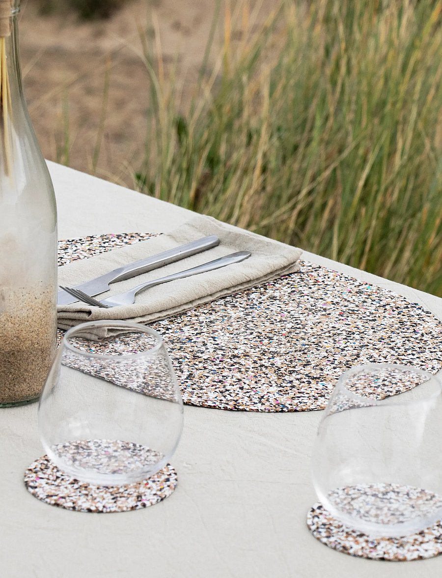 Liga - Beach Clean Oval Placemat set of 4, 40x30cm - platzdeckchen - multi-coloured - 3