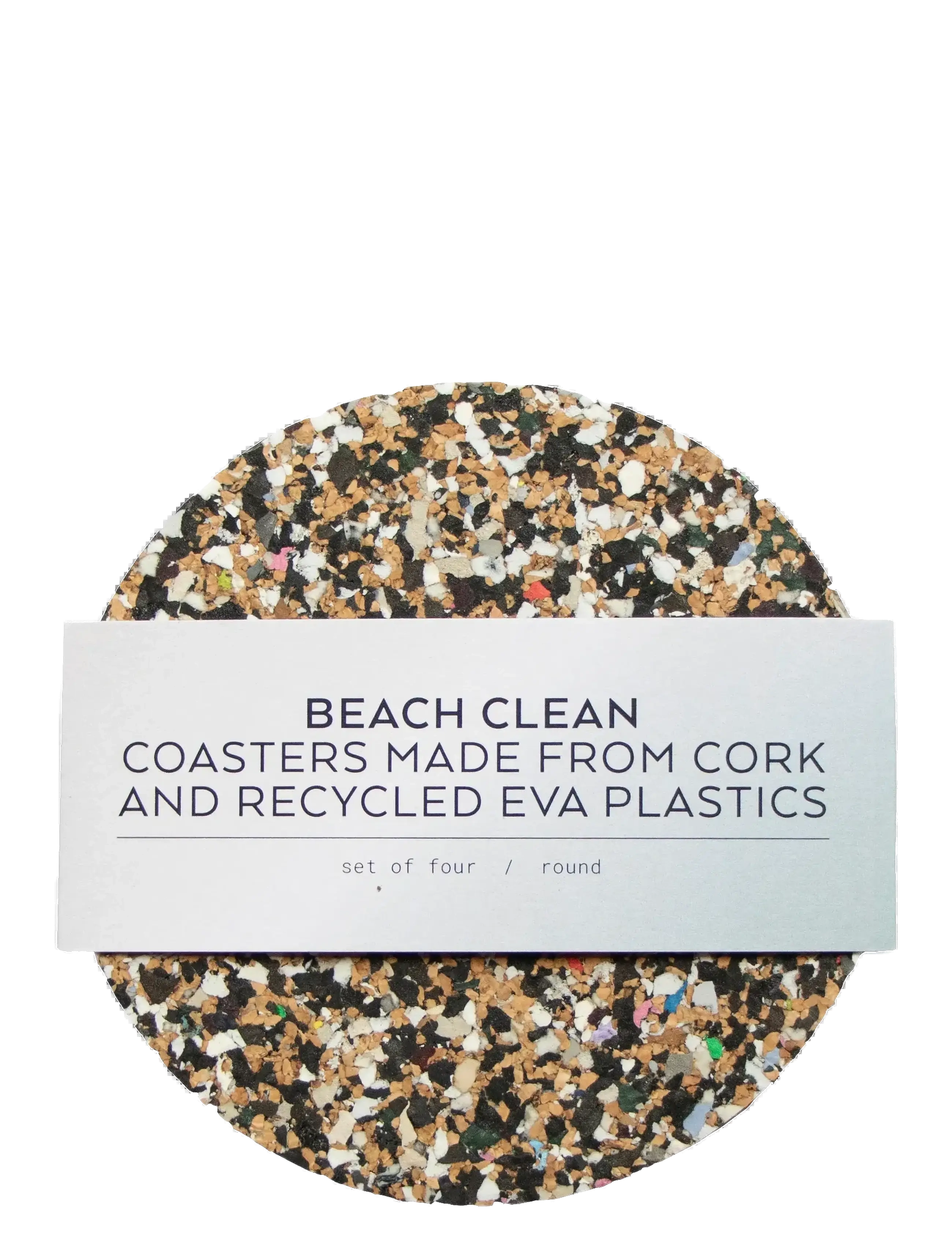 Liga - Beach Clean Round Coasters set of 4, 9cm - paliktņi - multi-coloured - 2