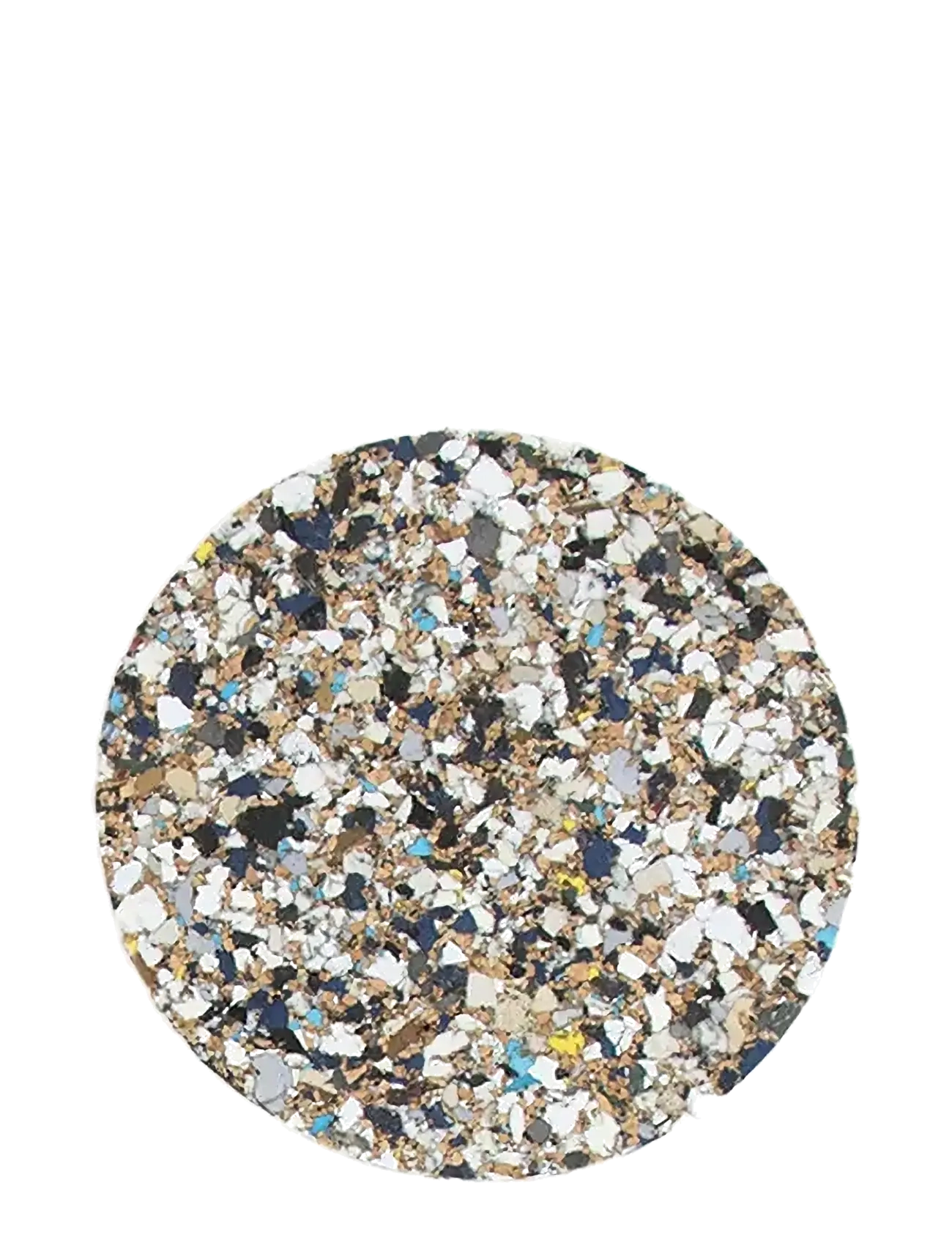 Liga Beach Clean Runde Glasbrikker, Sæt Med 4, Ø9 Cm, Coaster, Multi/mønstret, Str: Ø 9 CM