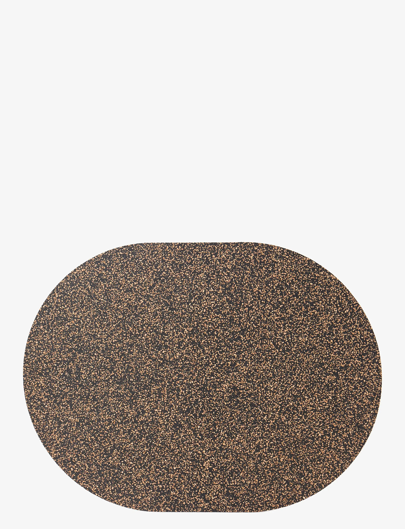 Liga - Dash Oval Placemat set of 4, 35x25cm - stalo kilimėliai ir padėkliukai - beige/brown & black - 1