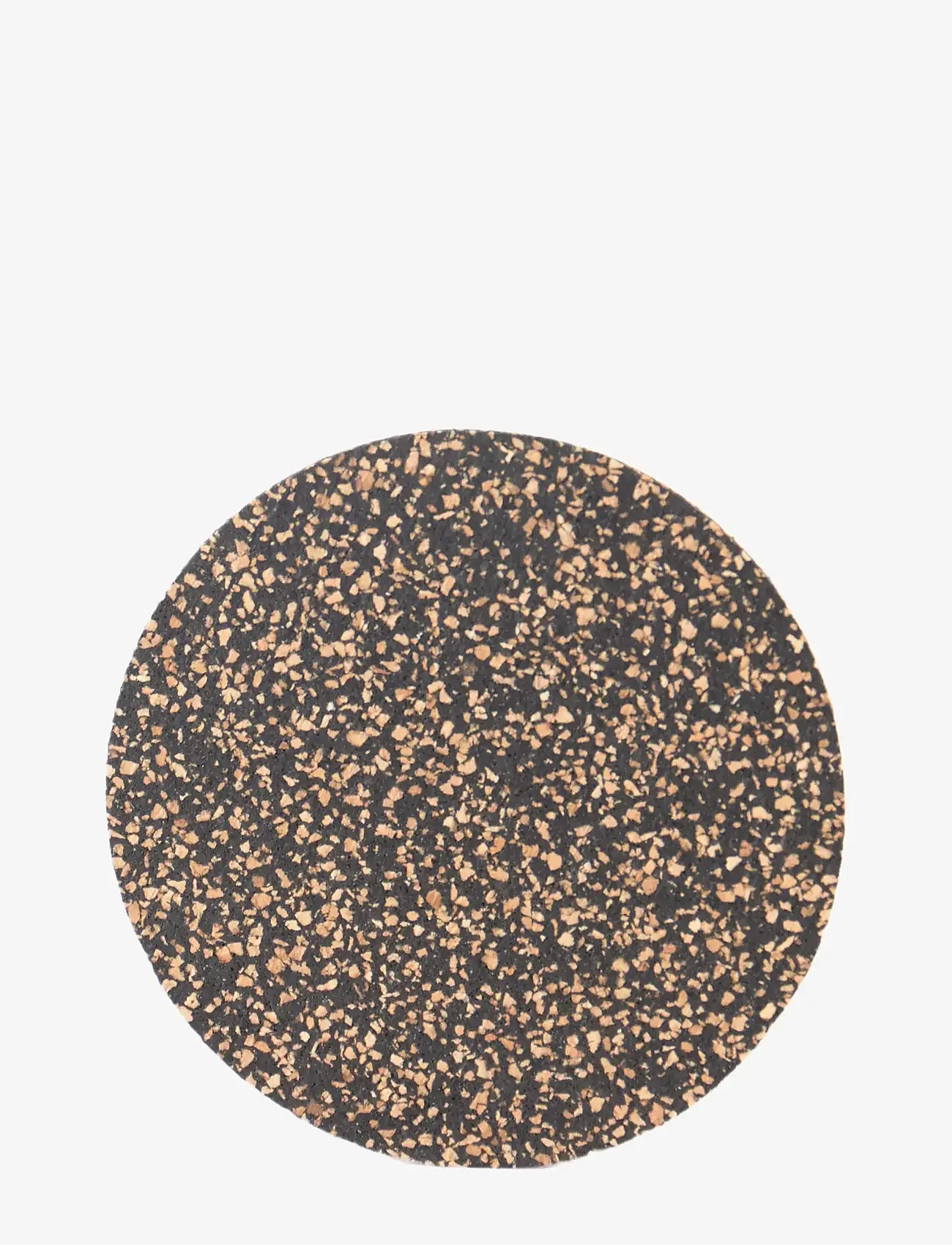 Liga - Dash Round Coaster set of 4, 9cm - glasuntersetzer - beige/brown & black - 0