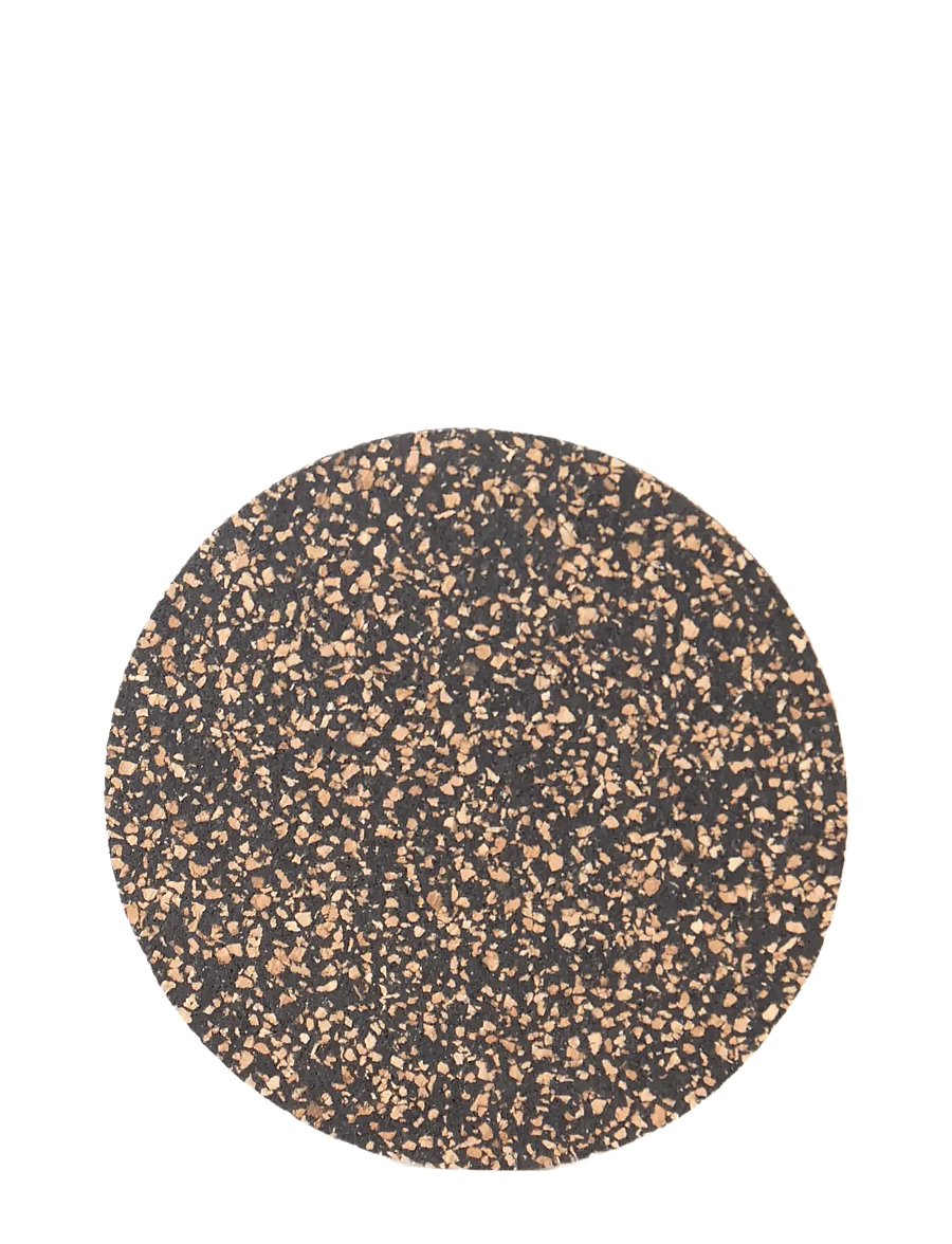 Liga - Dash Round Coaster set of 4, 9cm - tassialused - beige/brown & black - 1
