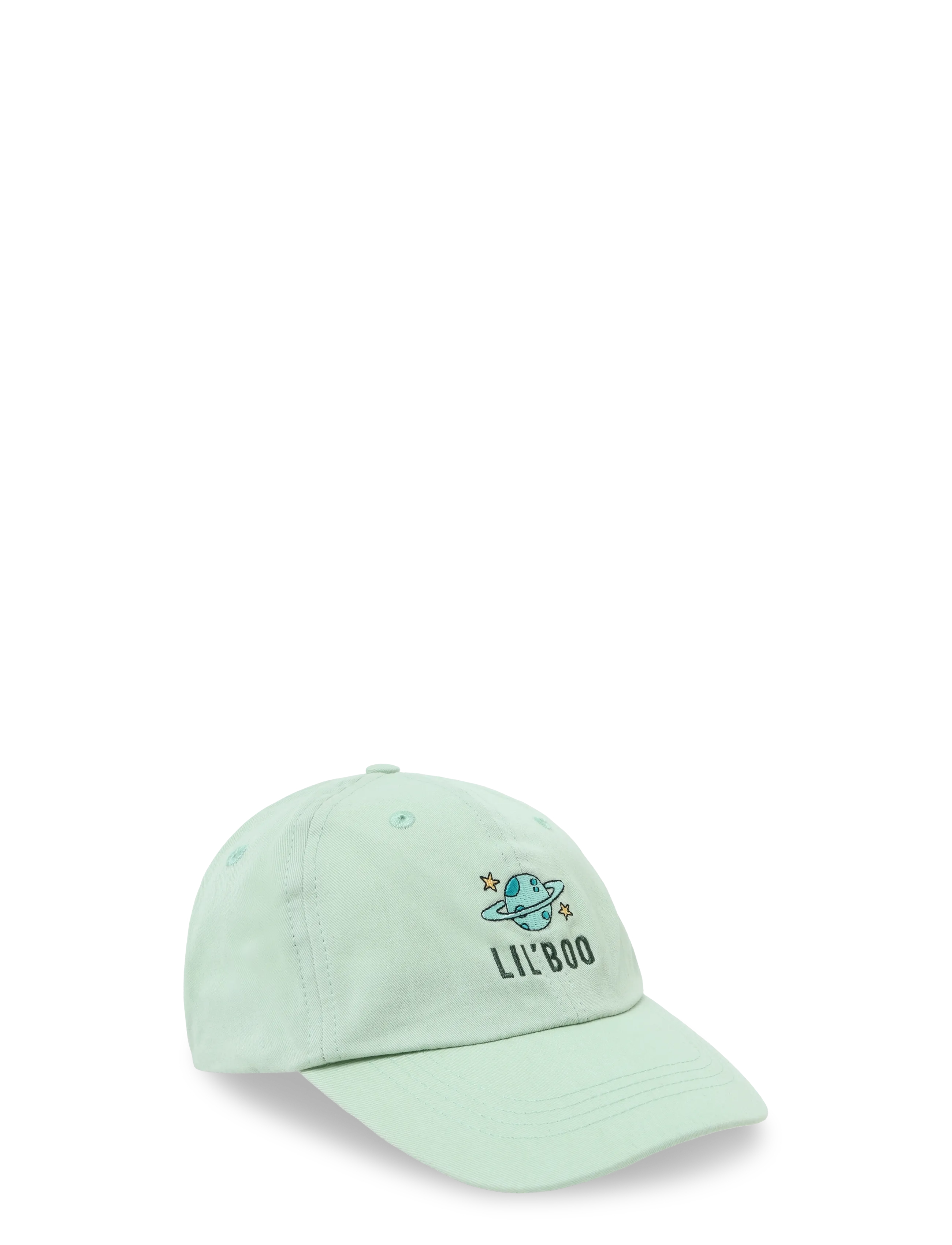 Lil' Boo Planet Dad Cap, Børn, Broderet Planet Dad Kasket, Grøn, Str: 9M/1.5Y