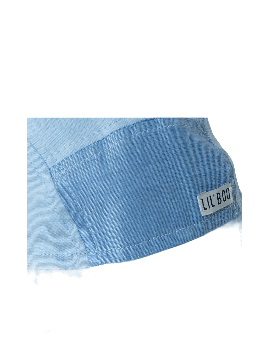 Lil' Boo - Soft Baby Sun Cap (UV) - sonnenhüte - block blue - 2