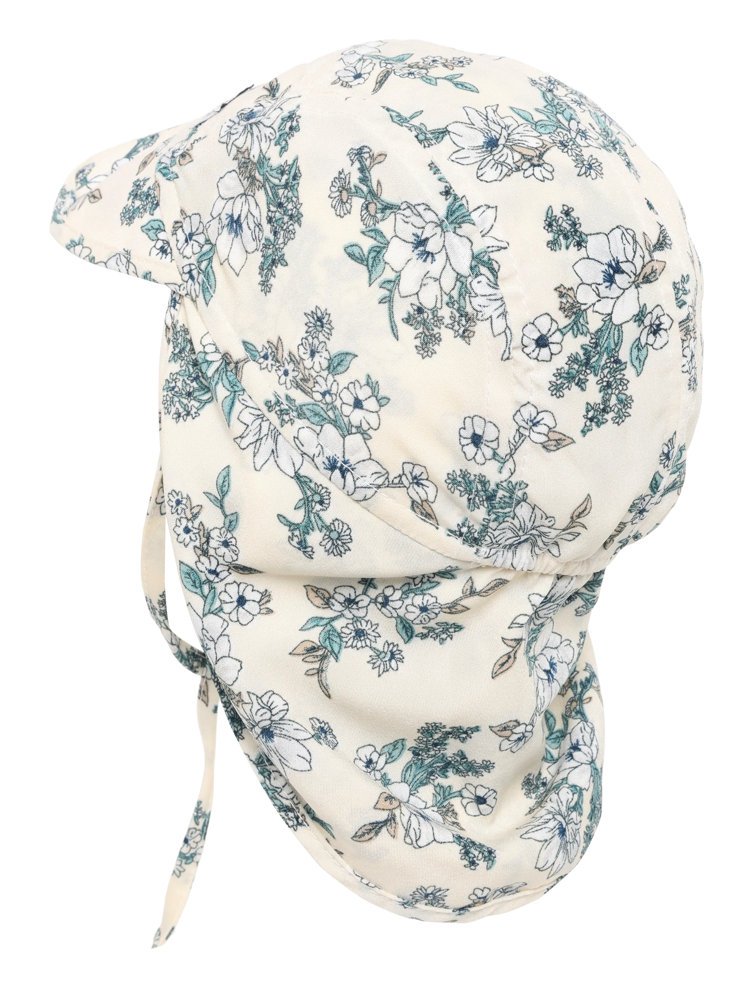 Lil' Boo - Soft Baby Cap - Cream Flowers - solhat - cream - 1