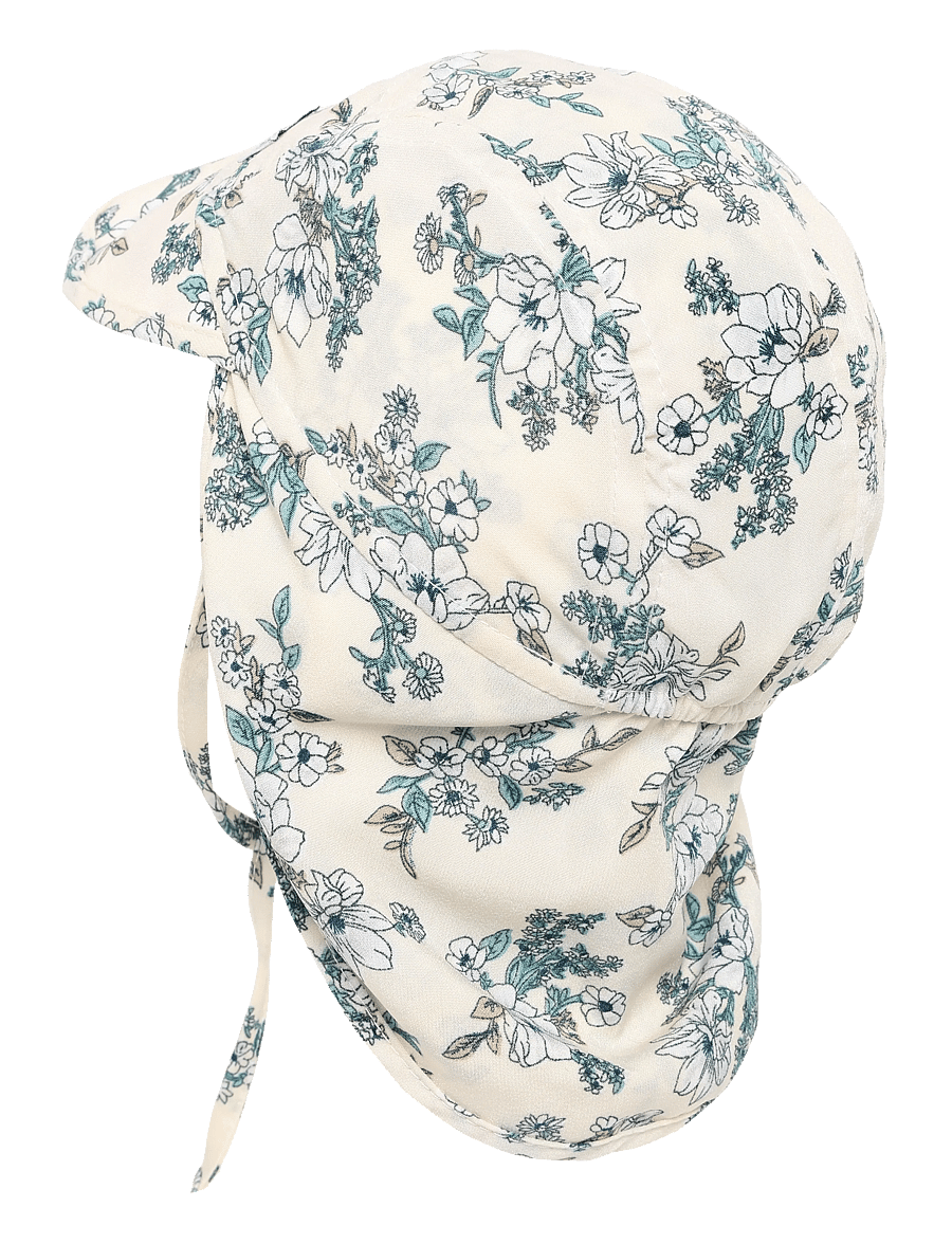 Lil' Boo - Soft Baby Cap - Cream Flowers - babymützen - cream - 1