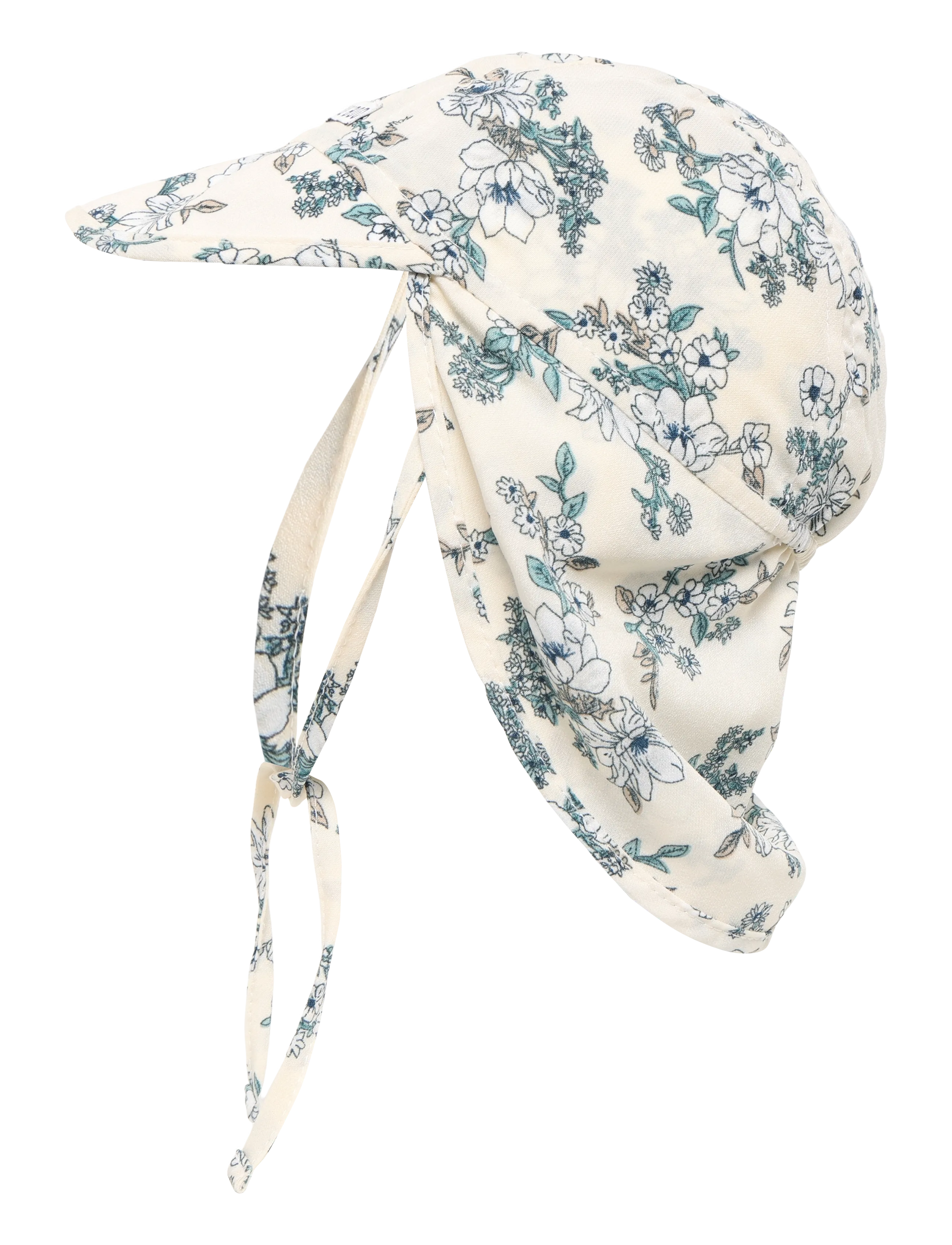 Lil' Boo - Soft Baby Cap - Cream Flowers - solhat - cream - 2