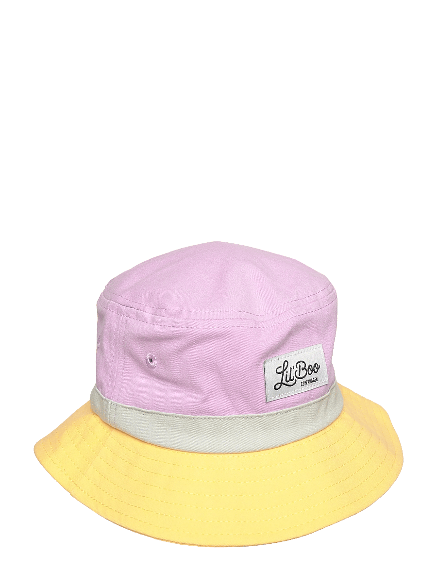 Lil' Boo - Lil' Boo Block Bucket Hat - vinter tilbehør - block light purple/yellow - 0