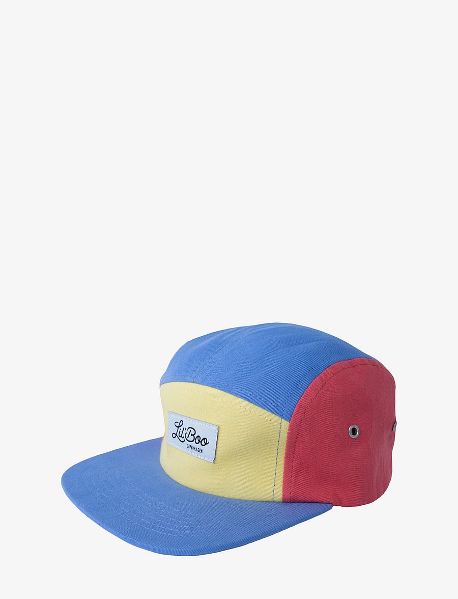 Lil' Boo - Block Yellow/Dusty Blue 5-Panel - caps - yellow/dusty blue/red - 1