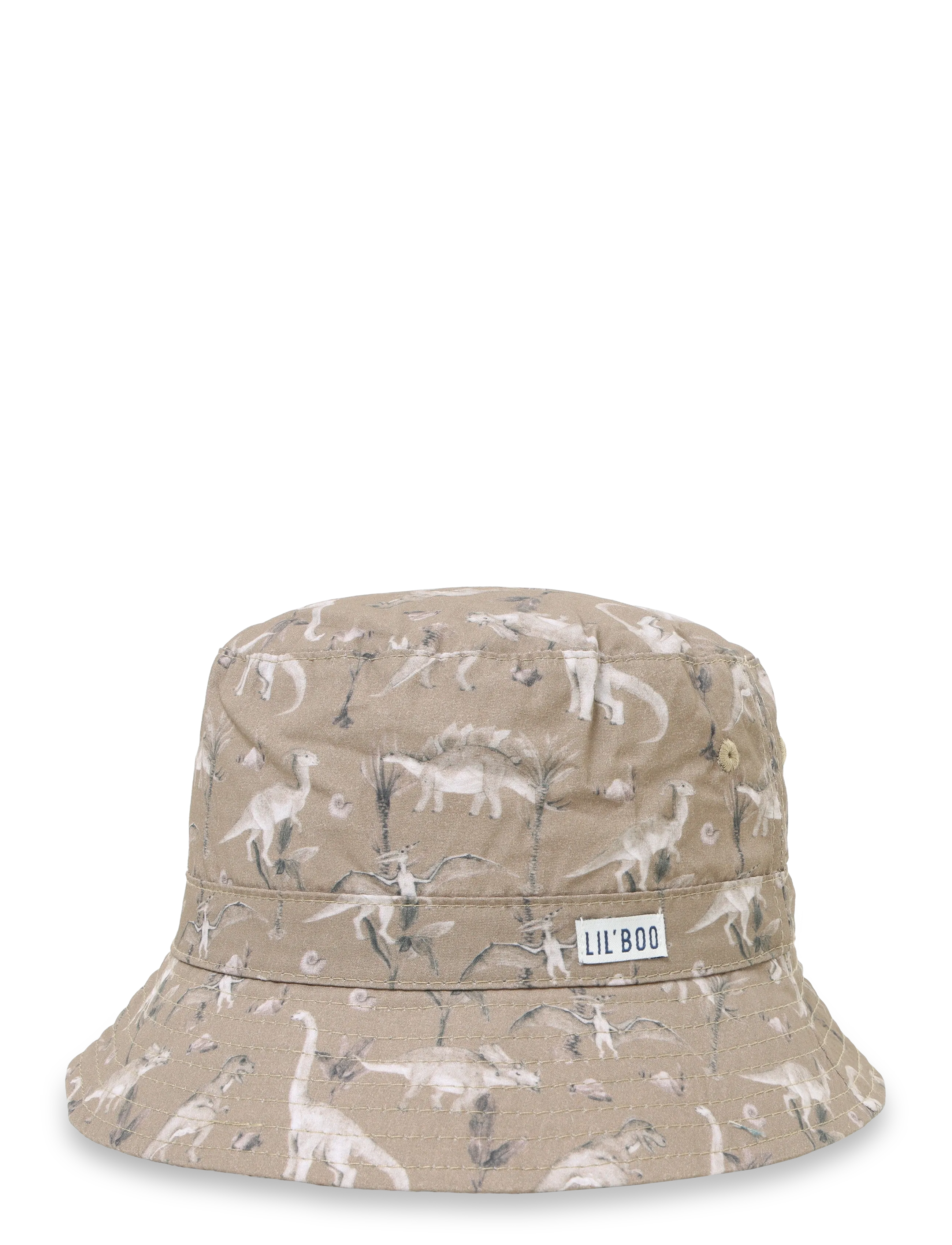 Lil' Boo Dino Bucket Hats, 9M/2Y, Brown, Hatte > Hatte Med Spand, Børn