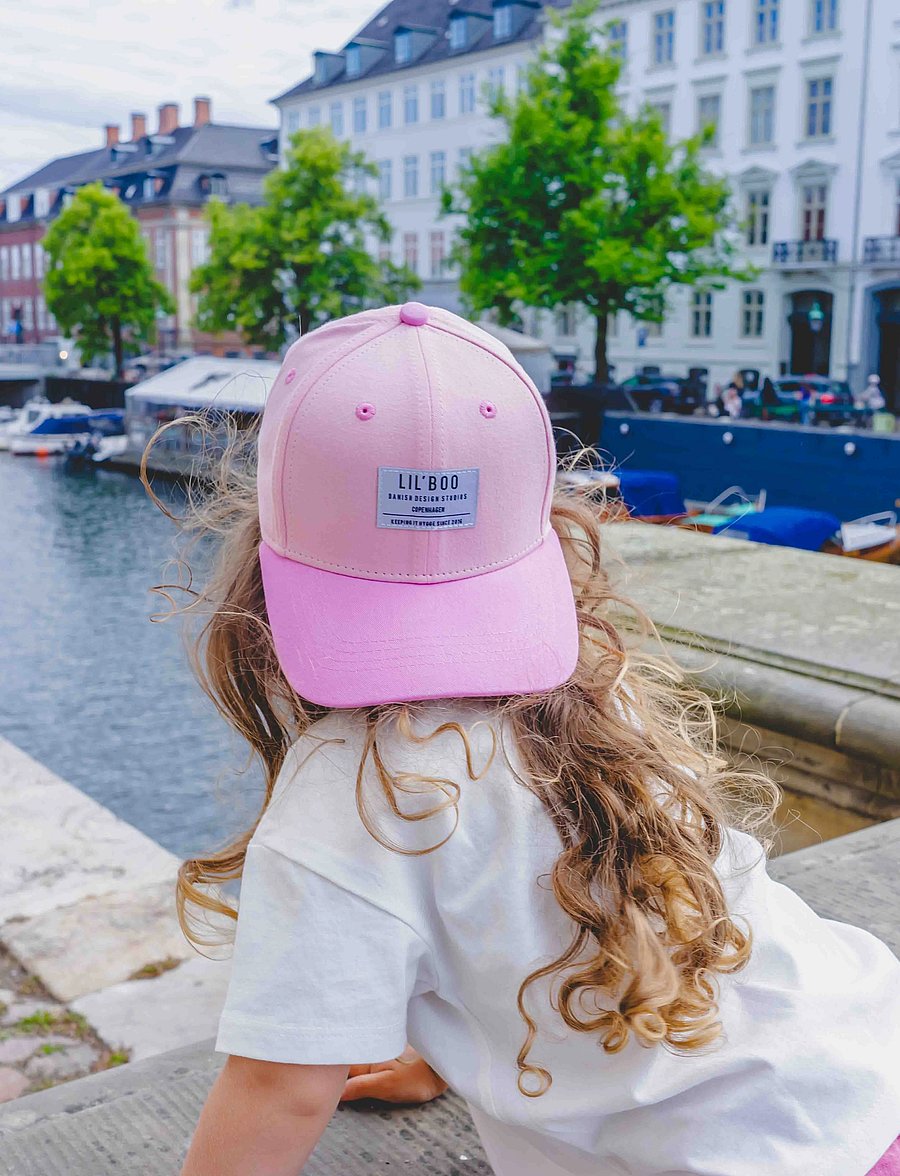 Lil' Boo - Organic Block Snapback - caps - block pink - 0