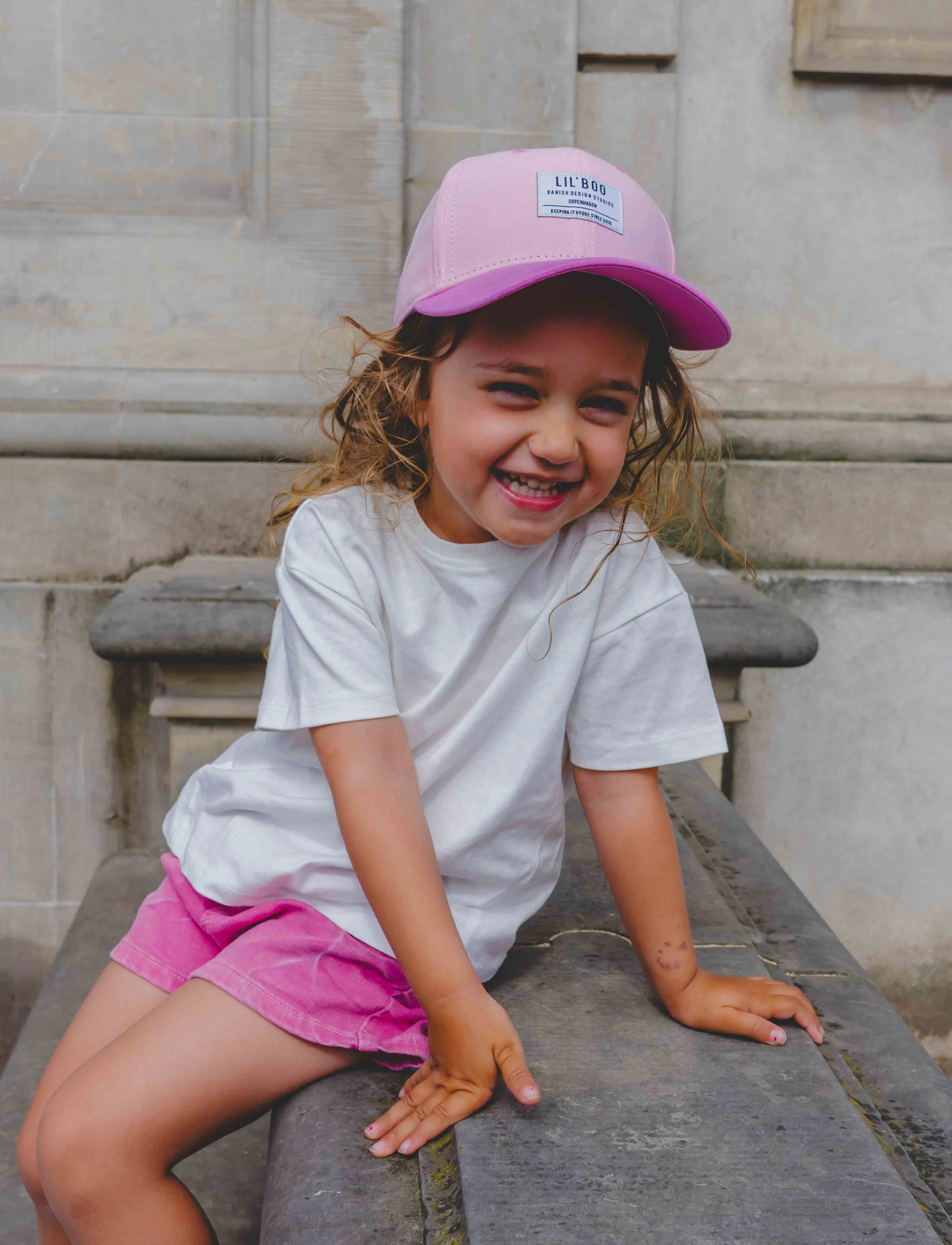 Lil' Boo - Organic Block Snapback - block pink - 4
