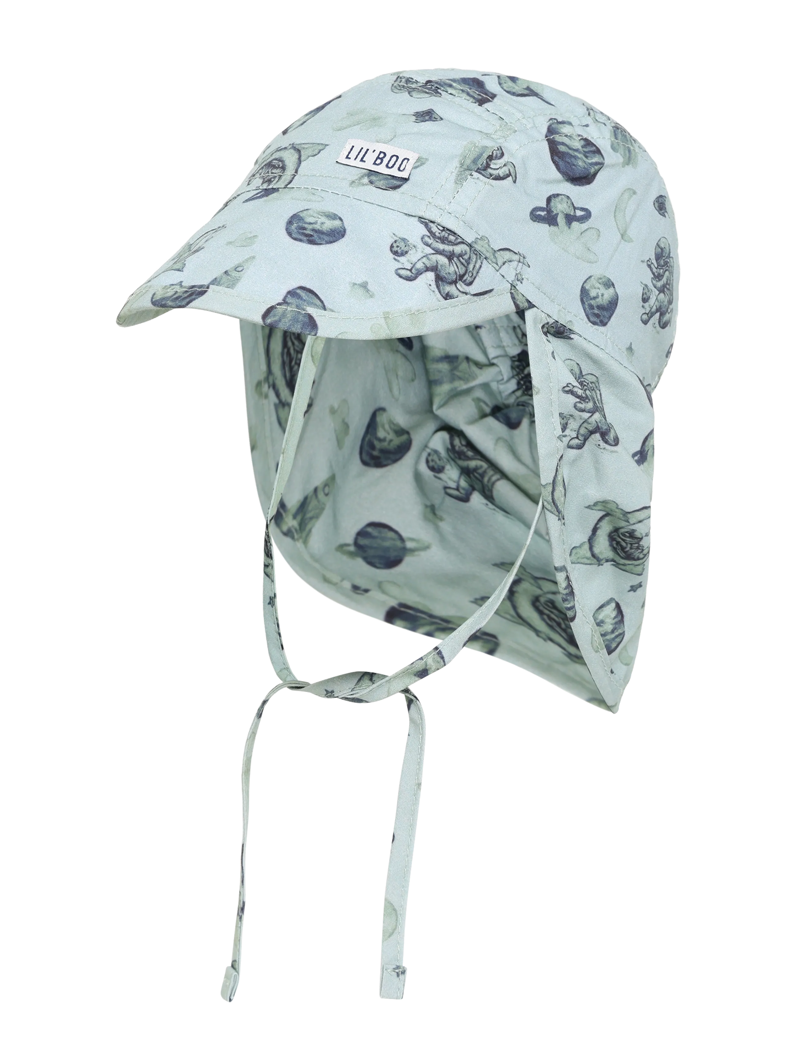Lil' Boo Soft Baby Cap Space, Børn, Baby Solkasket, Grøn, Str: 3-6M