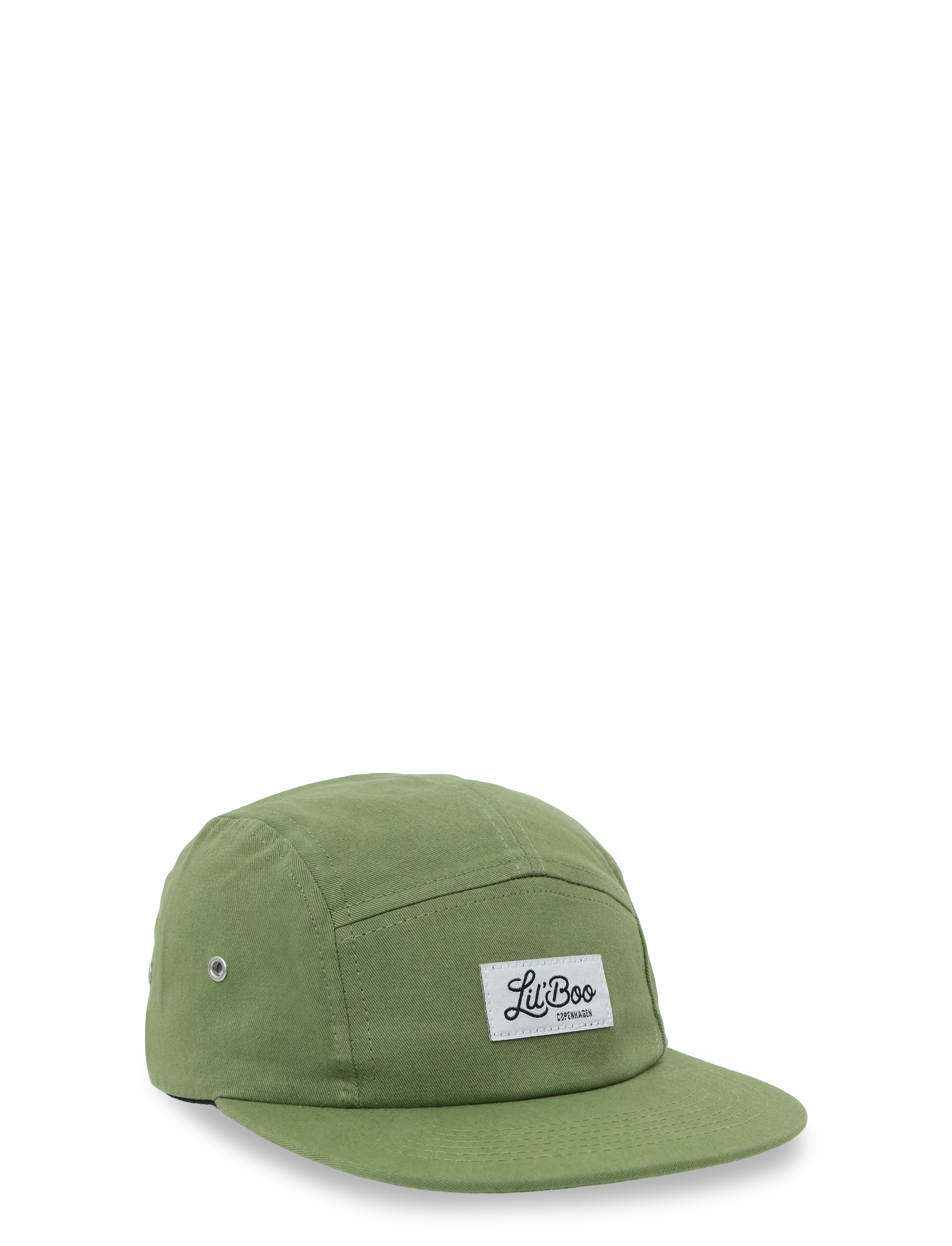 Lil' Boo Organic 5 Panel, Børn, 5 Panel Kasket, Kakigrøn, Str: 7-14Y