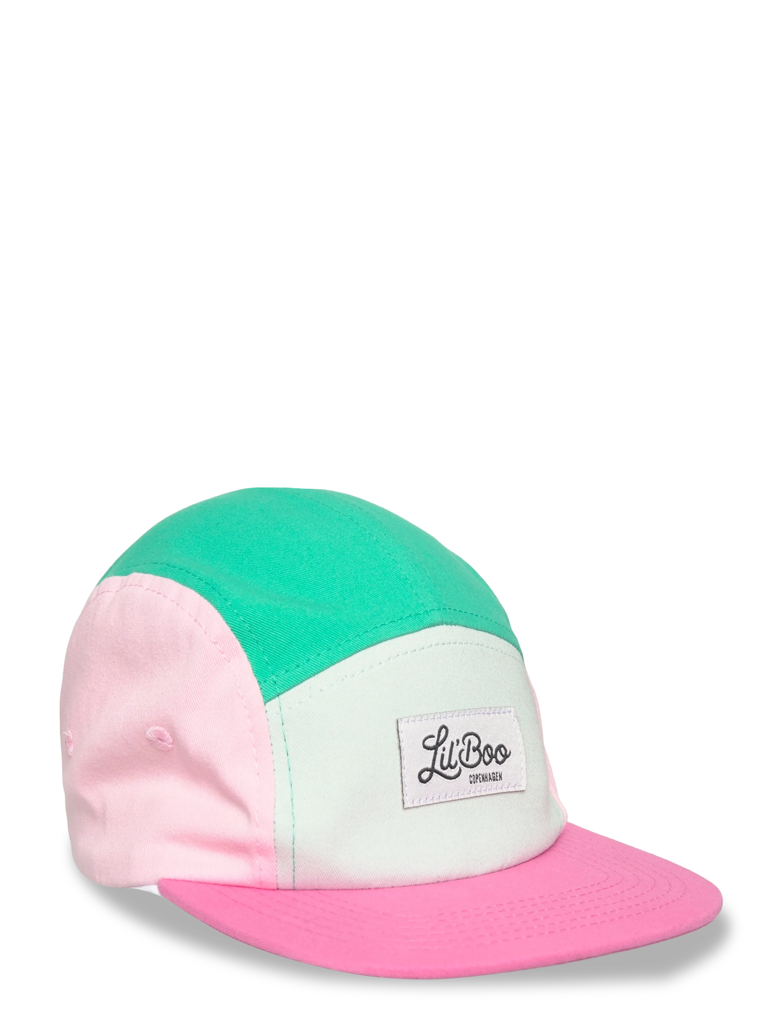 Lil' Boo Block Sky Earth 5 Panel, Børn, 5 Panel Kasket, Pink, Str: 7-14Y