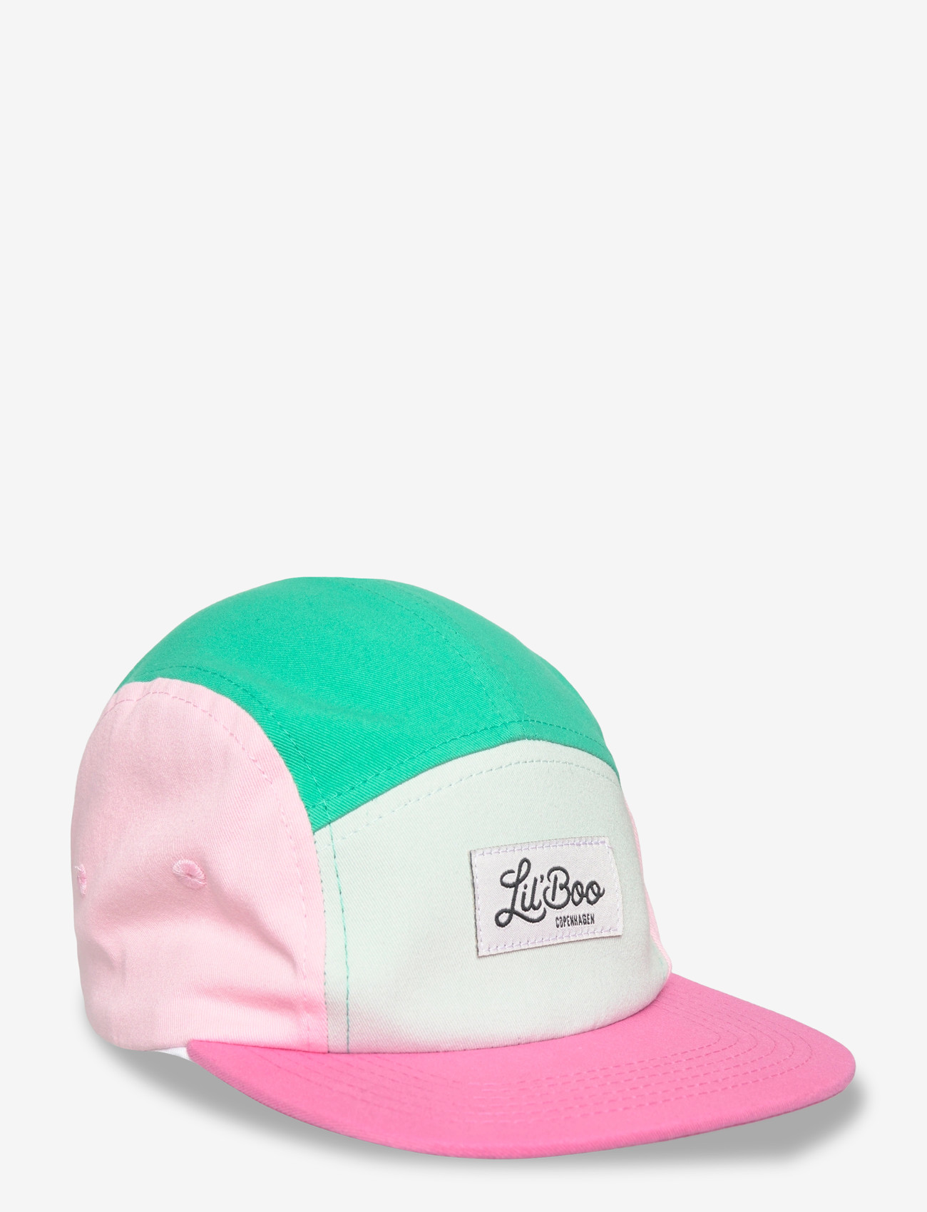 Lil' Boo - Block Pumkin Blue 5 - caps - green/pink - 0