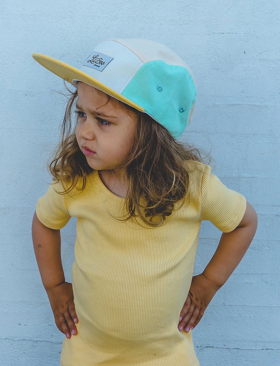 Lil' Boo - Block Sky Earth 5 Panel - kepsar - peach/yellow/white - 3