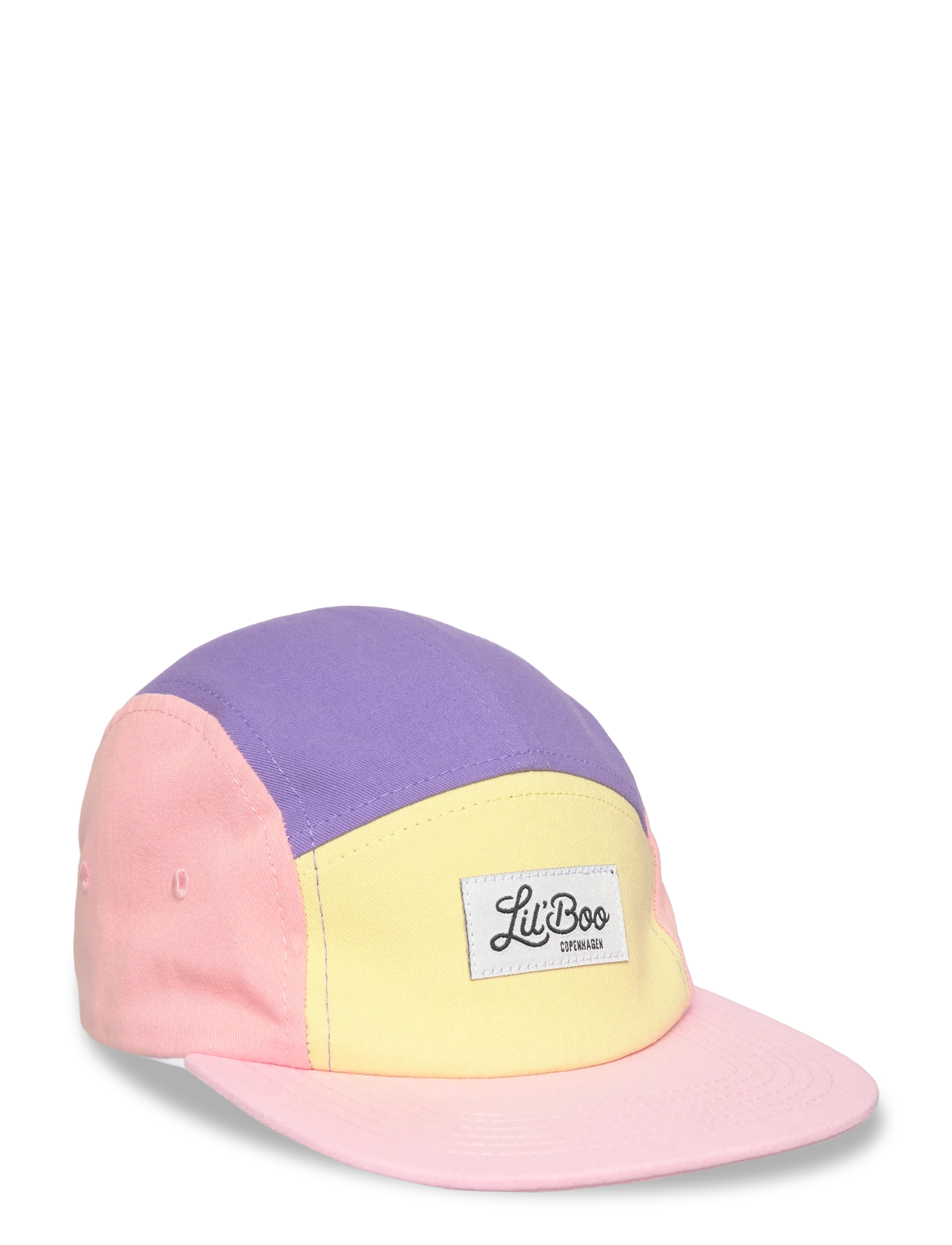 Lil' Boo Block Sky Earth 5 Panel, Børn, 5 Panel Kasket, Pink, Str: 3-7Y