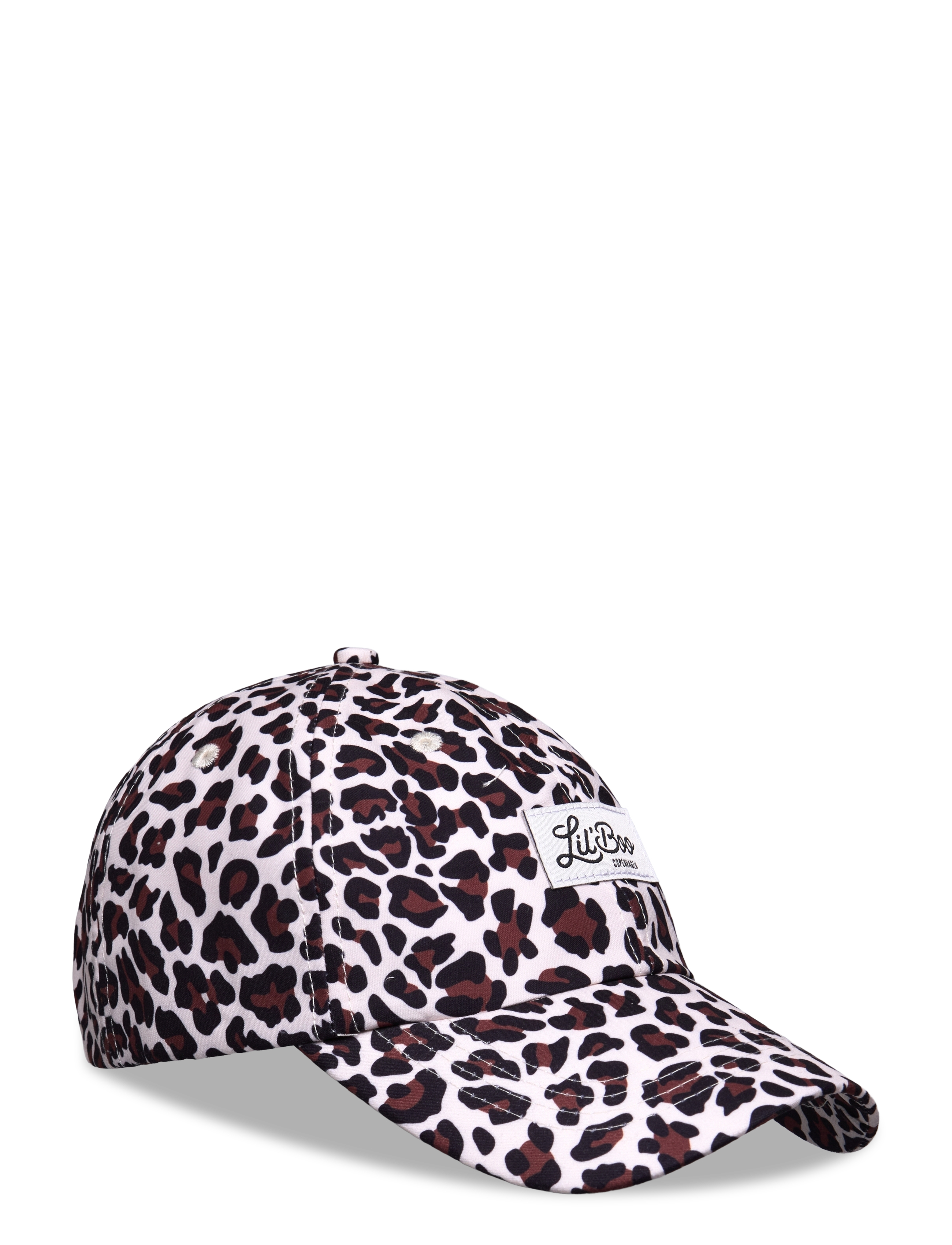Lil' Boo Leopard Cap, Leopard Kasket, Multi/mønstret, Str: 3-7Y
