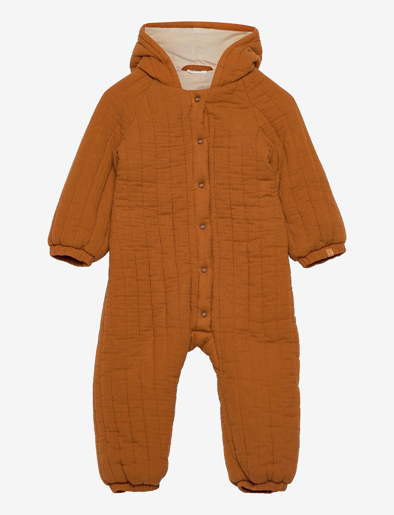 Lil'Atelier - NBMGALLO SUIT W HOOD SOLID - glazed ginger - 0