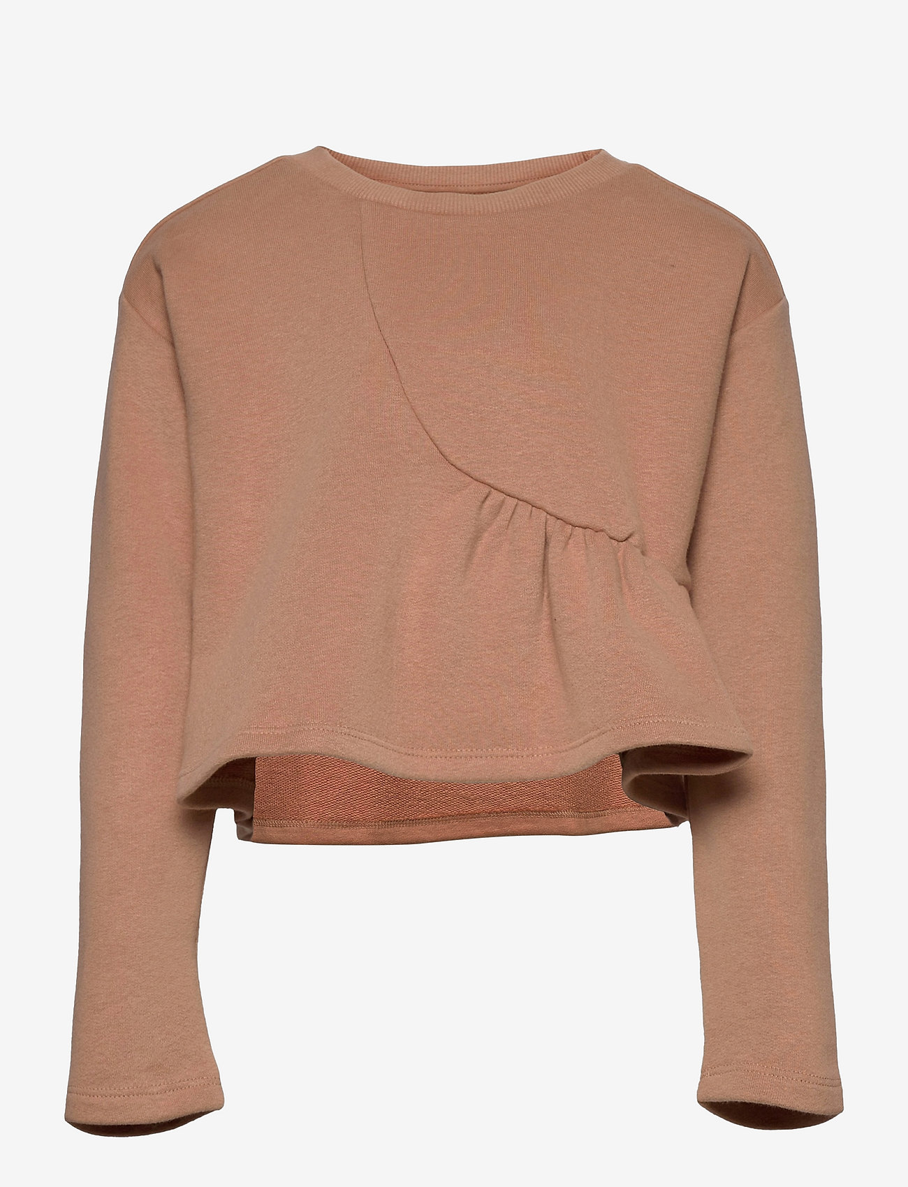 Lil'Atelier - NMFISELMA LS LOOSE SHORT SWEAT EX - roebuck - 0