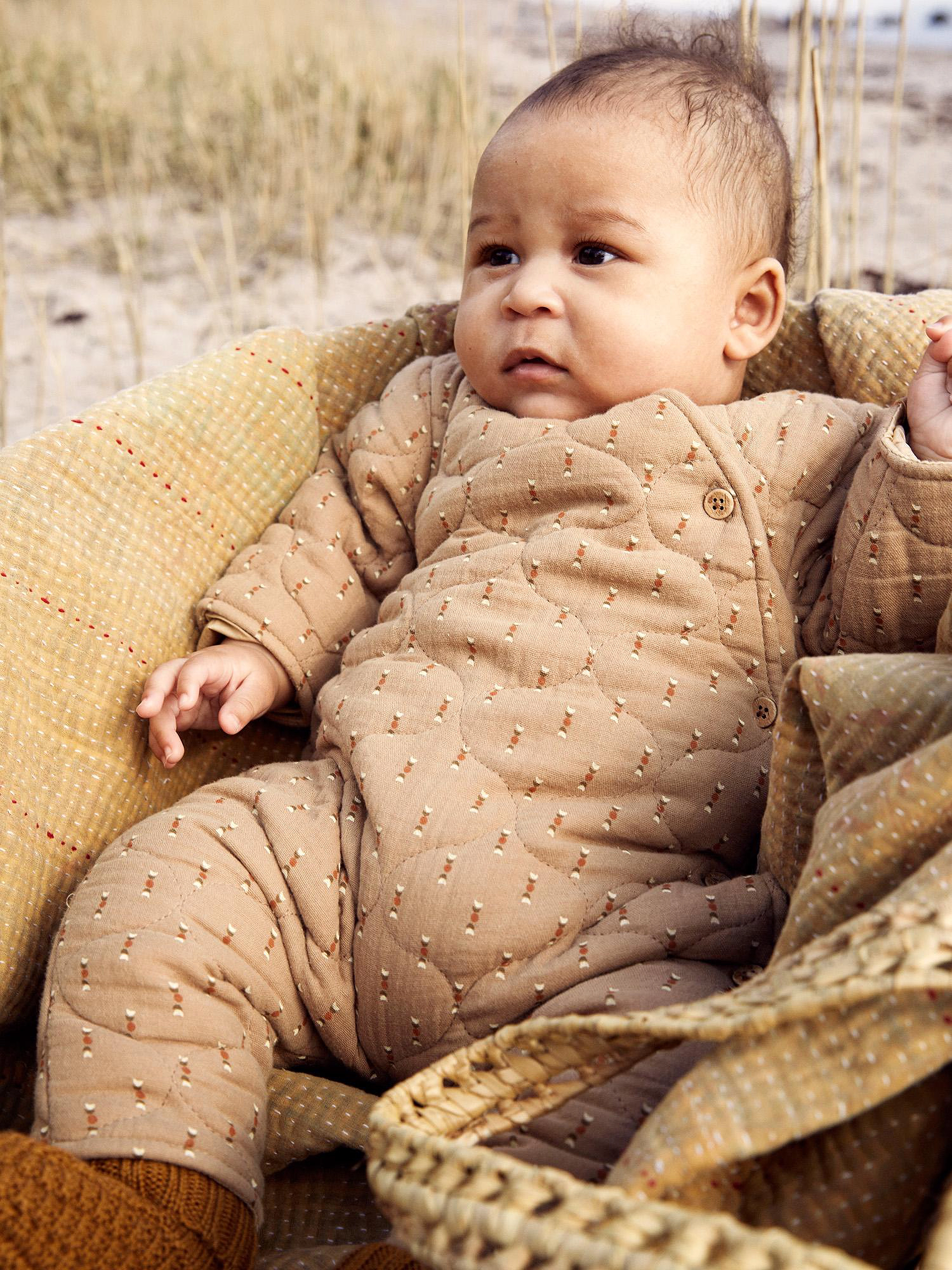 Lil'Atelier - NBFDAMIR QUILTET LOOSE SUIT AOP LIL - croissant - 2